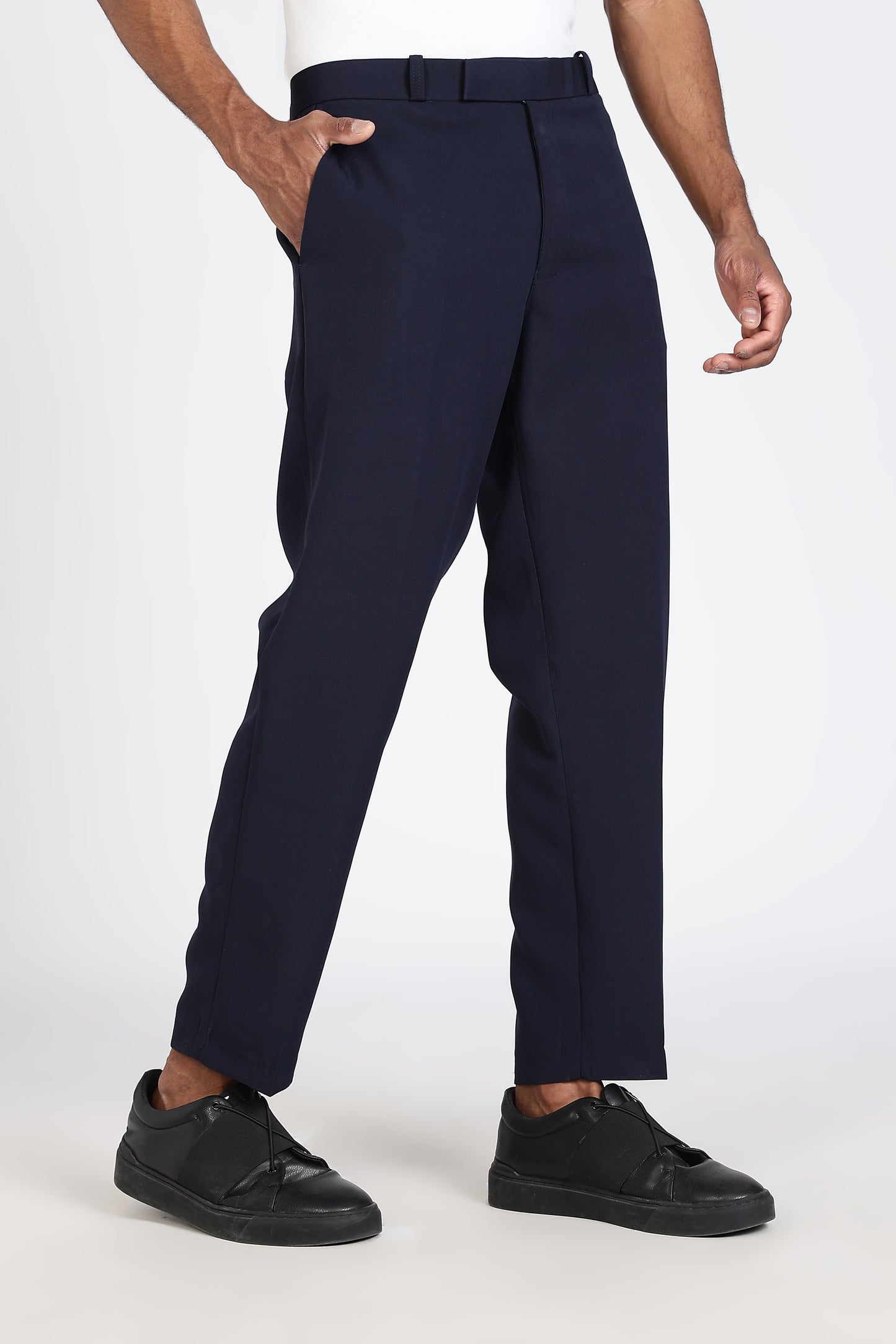 Formal Barbie Fabric Navy Blue Trouser