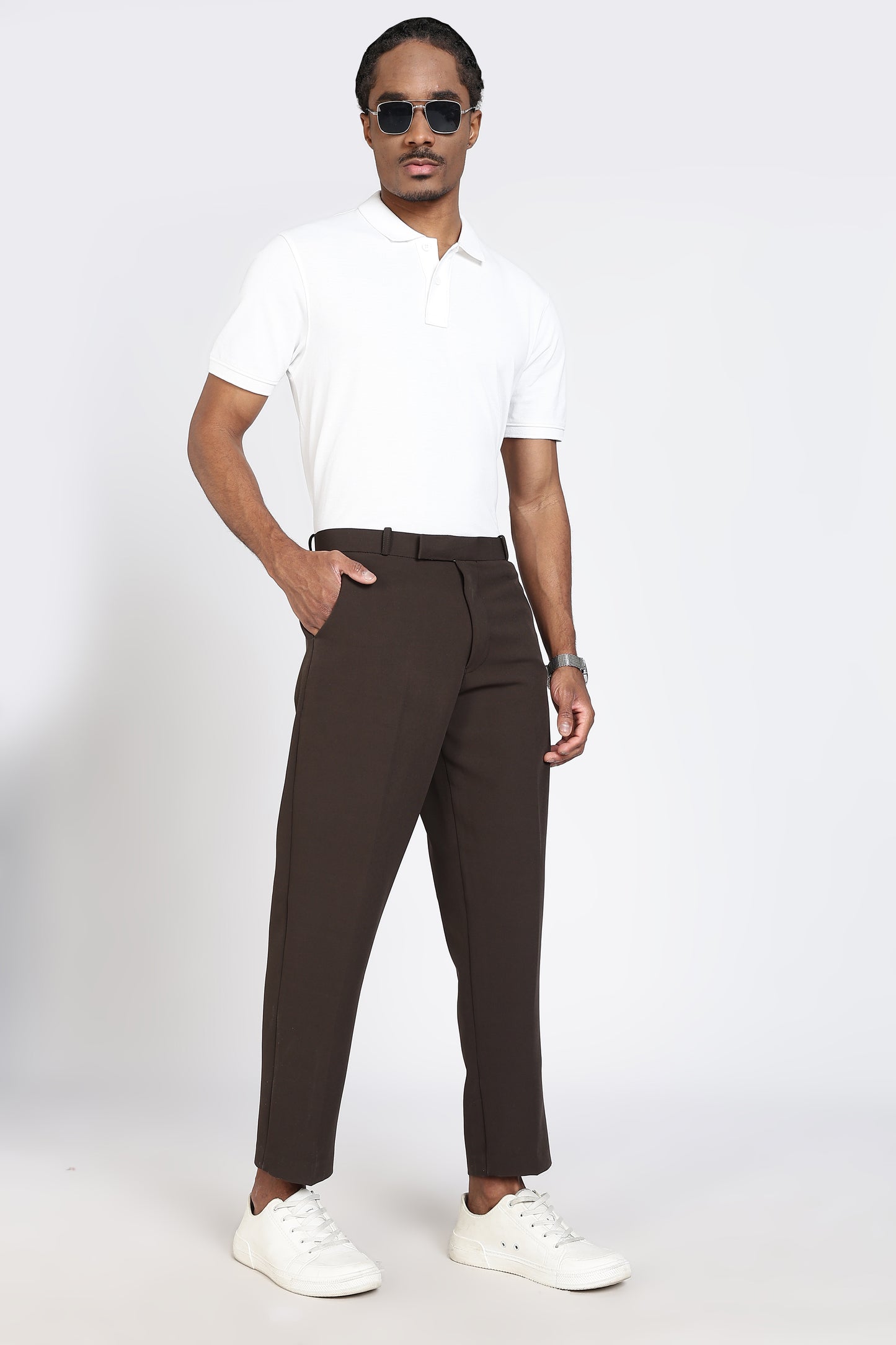 Formal Barbie Fabric Brown Trouser