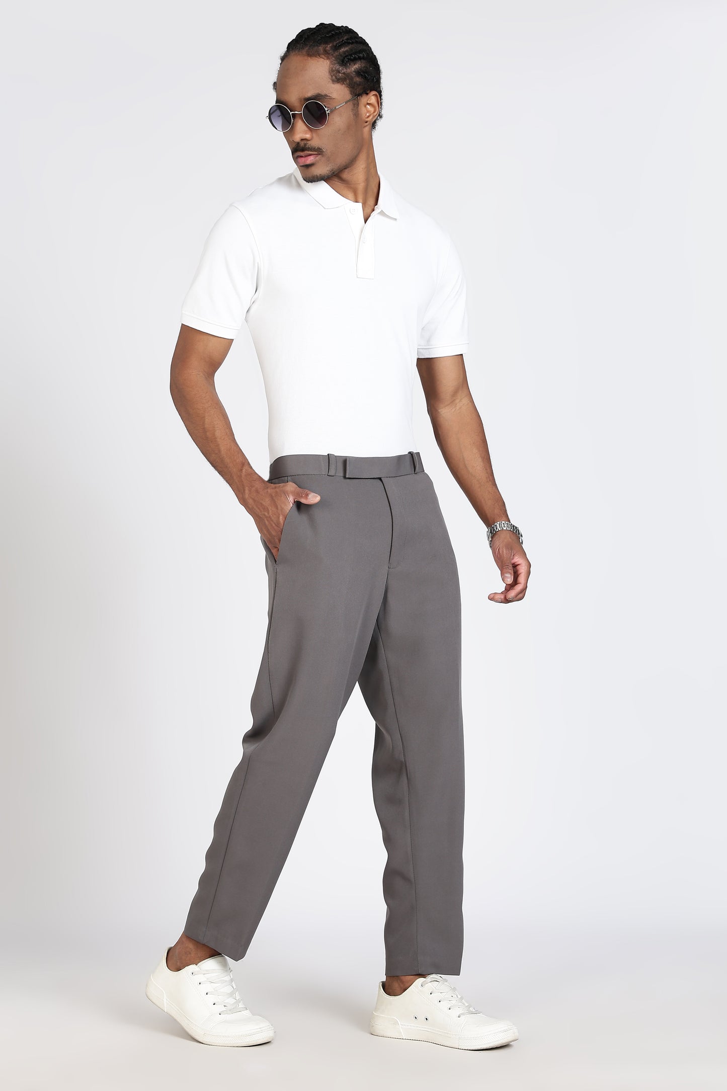 Formal Barbie Fabric Grey Trouser