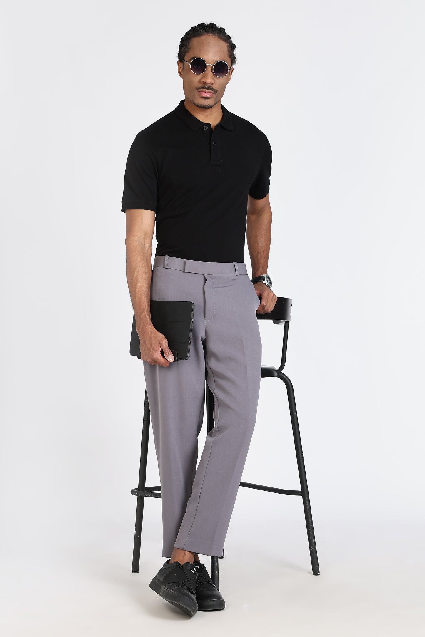 Formal Barbie Fabric Dark Grey Trouser