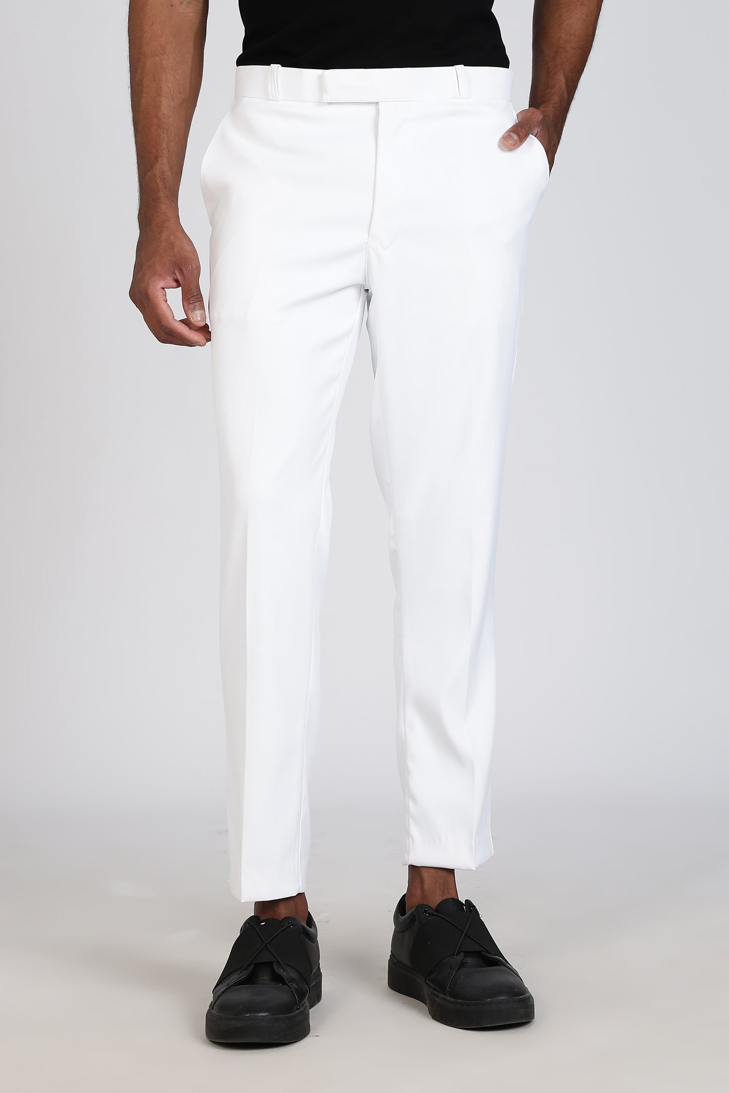 Formal Barbie Fabric White Trouser