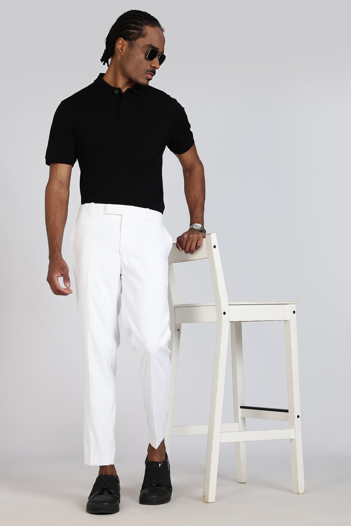 Formal Barbie Fabric White Trouser