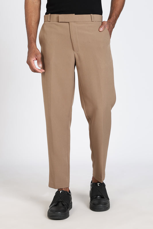 Formal Barbie Fabric Dark Beige Trouser