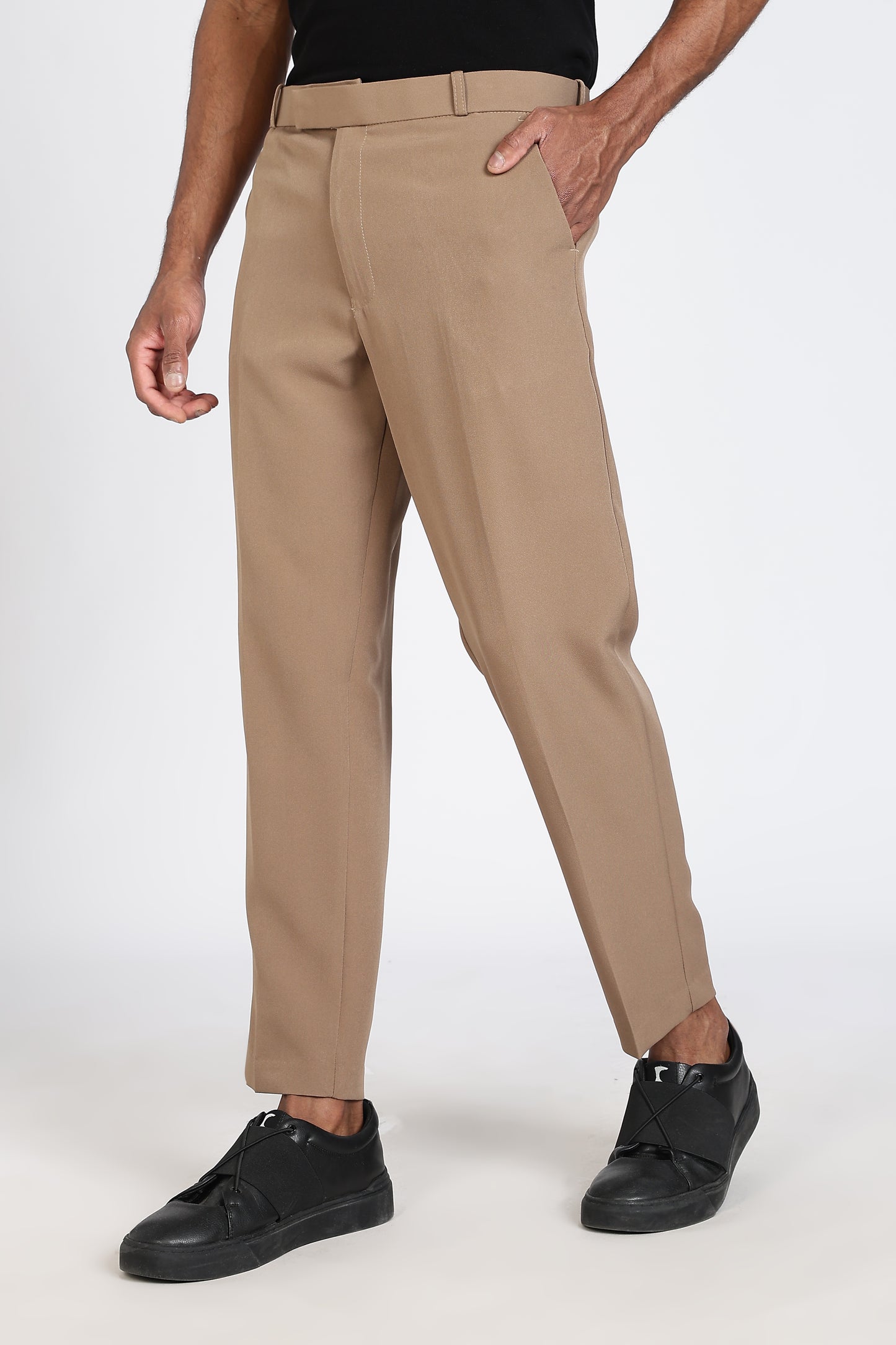 Formal Barbie Fabric Dark Beige Trouser