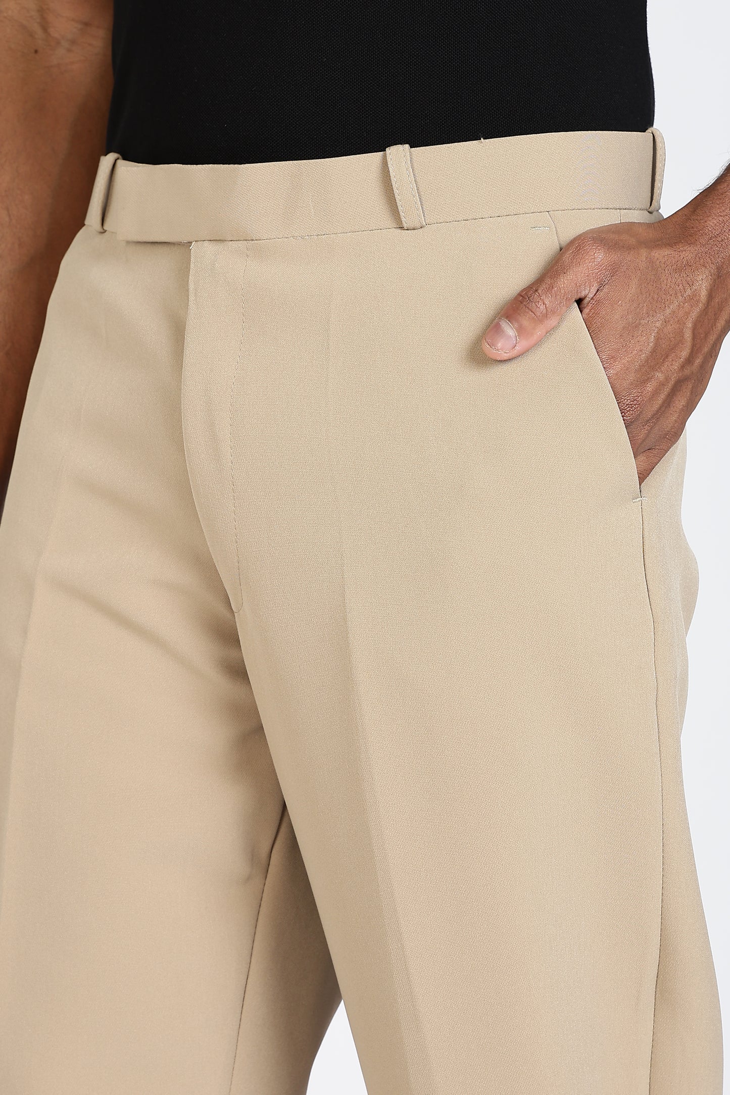 Formal Barbie Fabric Light Beige Trouser