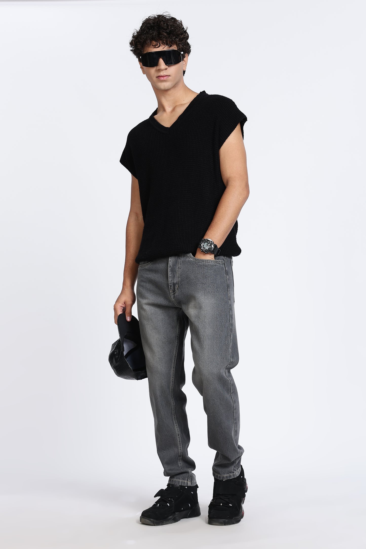 Mom Fit Denim Cloud Grey Jeans