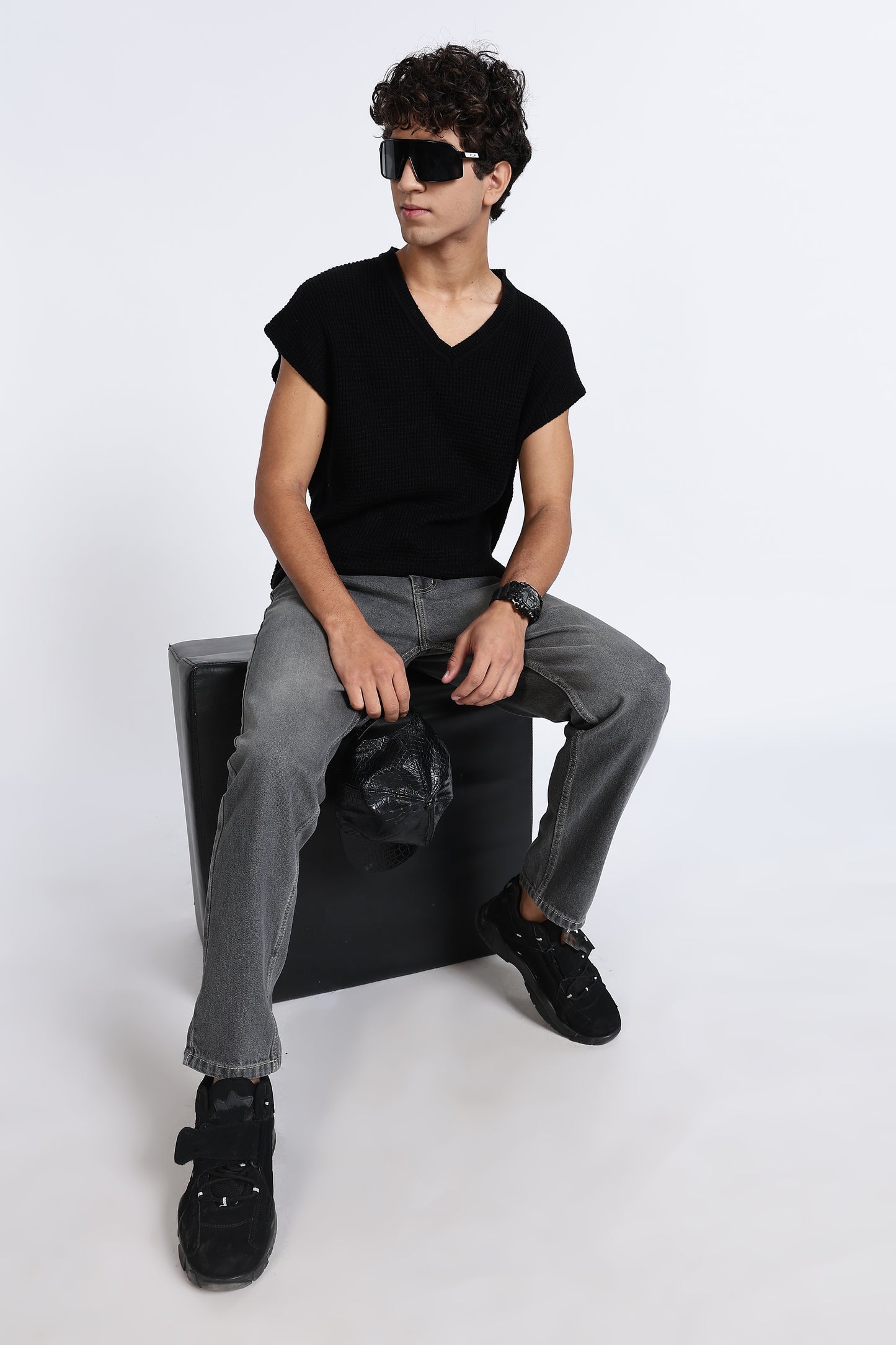 Mom Fit Denim Cloud Grey Jeans