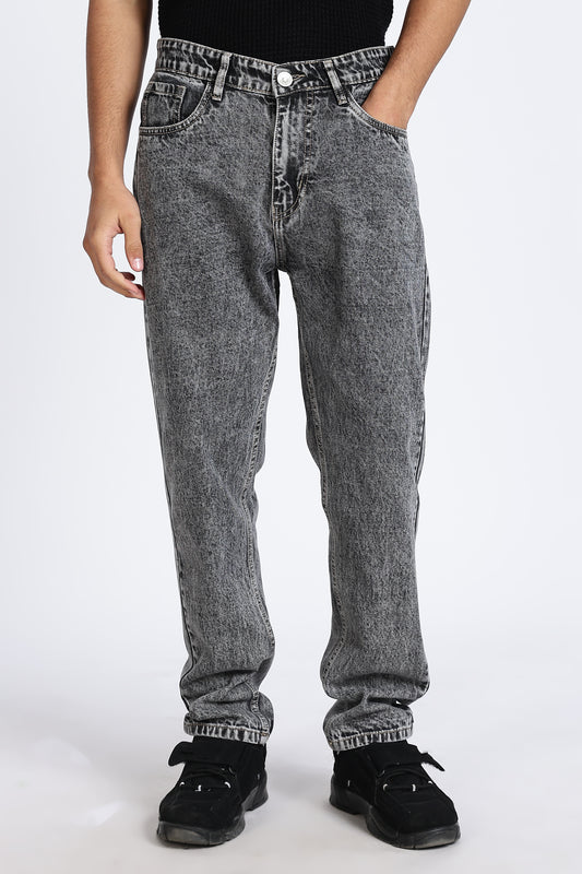 Mom Fit Retro Grey Shade Denim Jeans