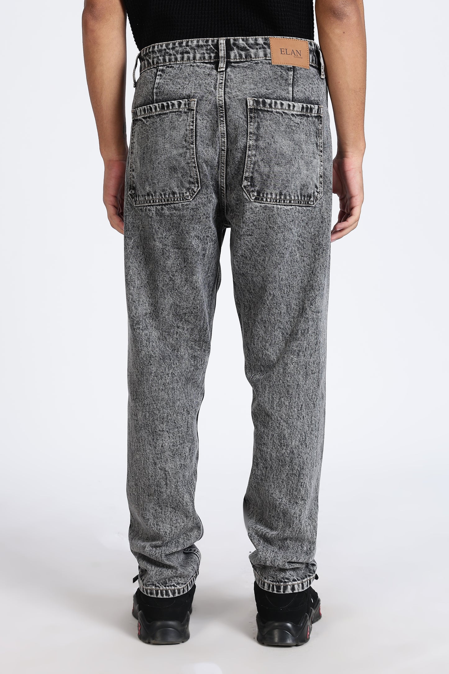 Mom Fit Retro Grey Shade Denim Jeans