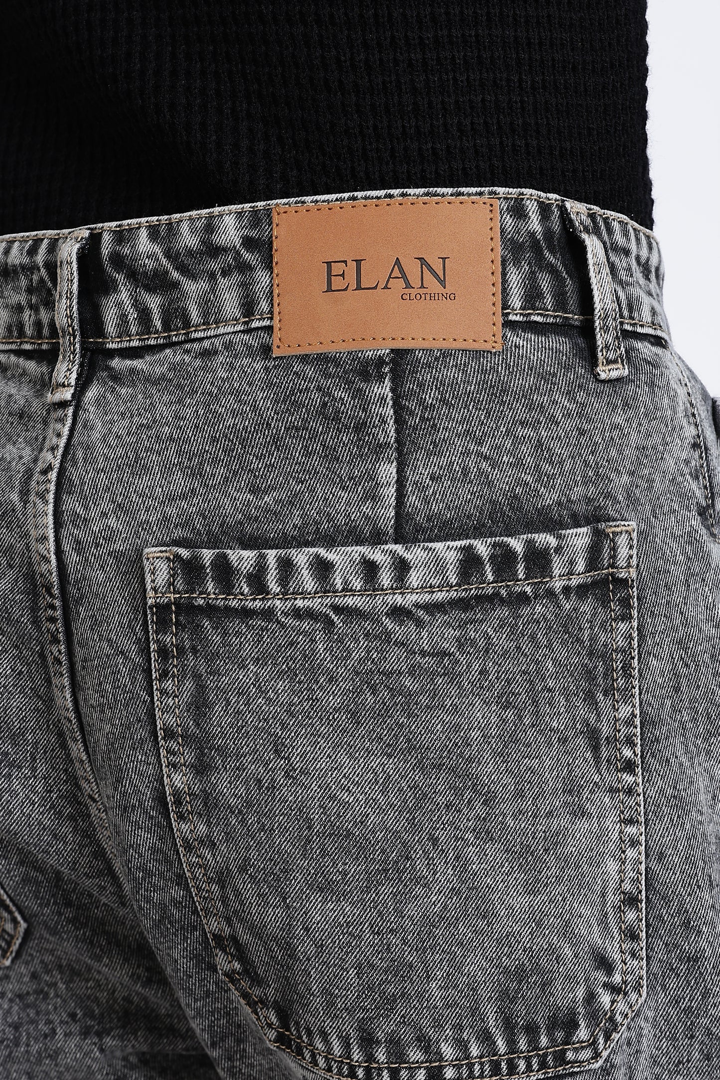 Mom Fit Retro Grey Shade Denim Jeans