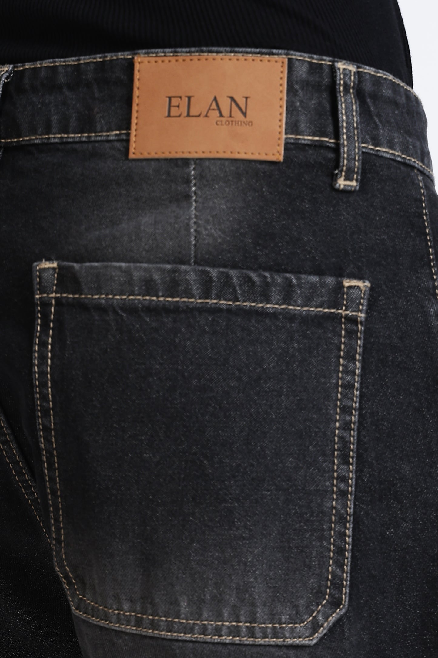 Mom Fit Black Shade Denim Jeans
