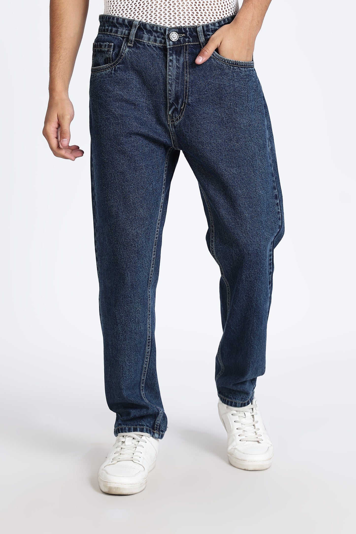 Mom Fit Classic Indigo Denim Jeans