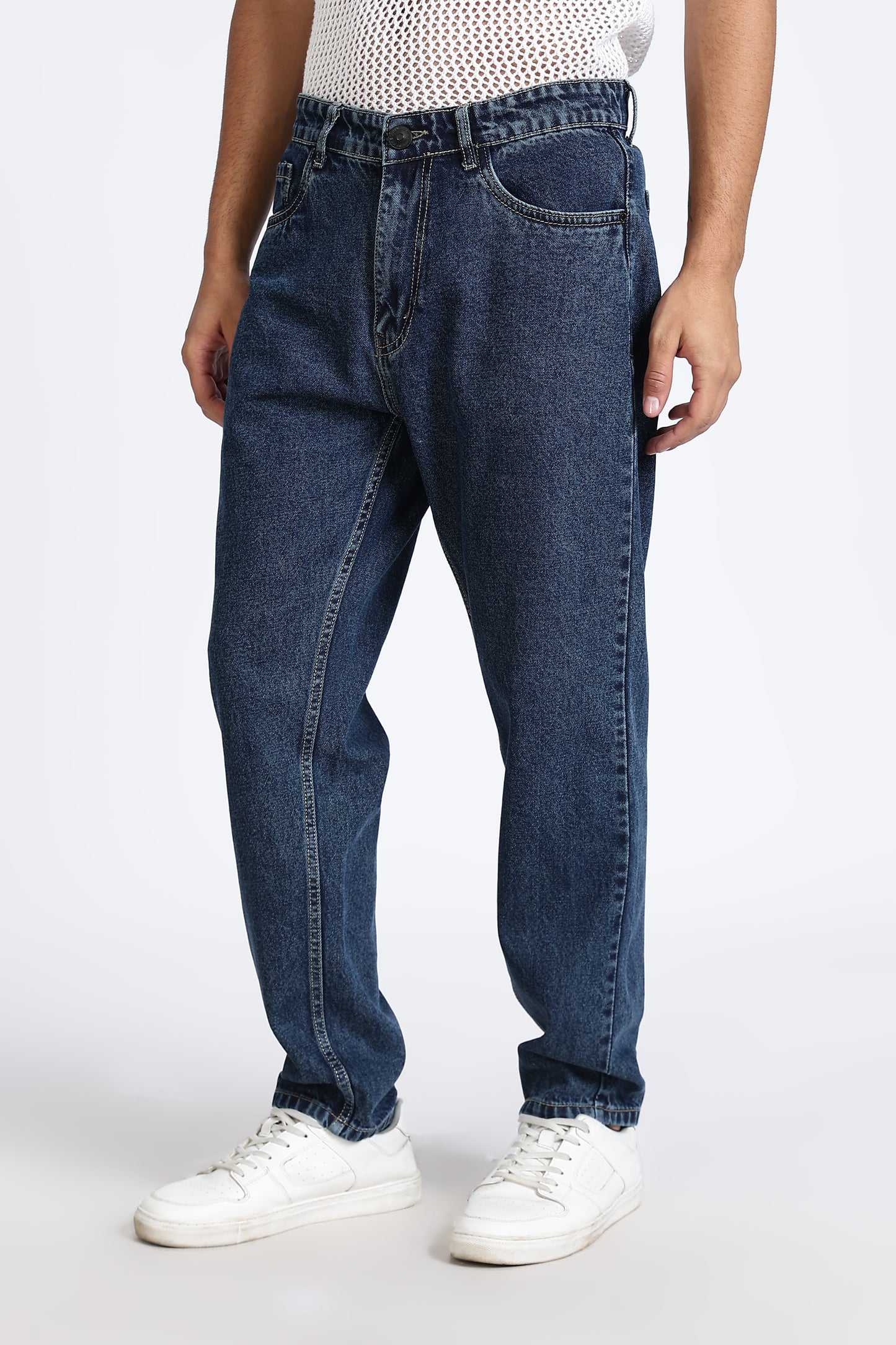 Mom Fit Classic Indigo Denim Jeans