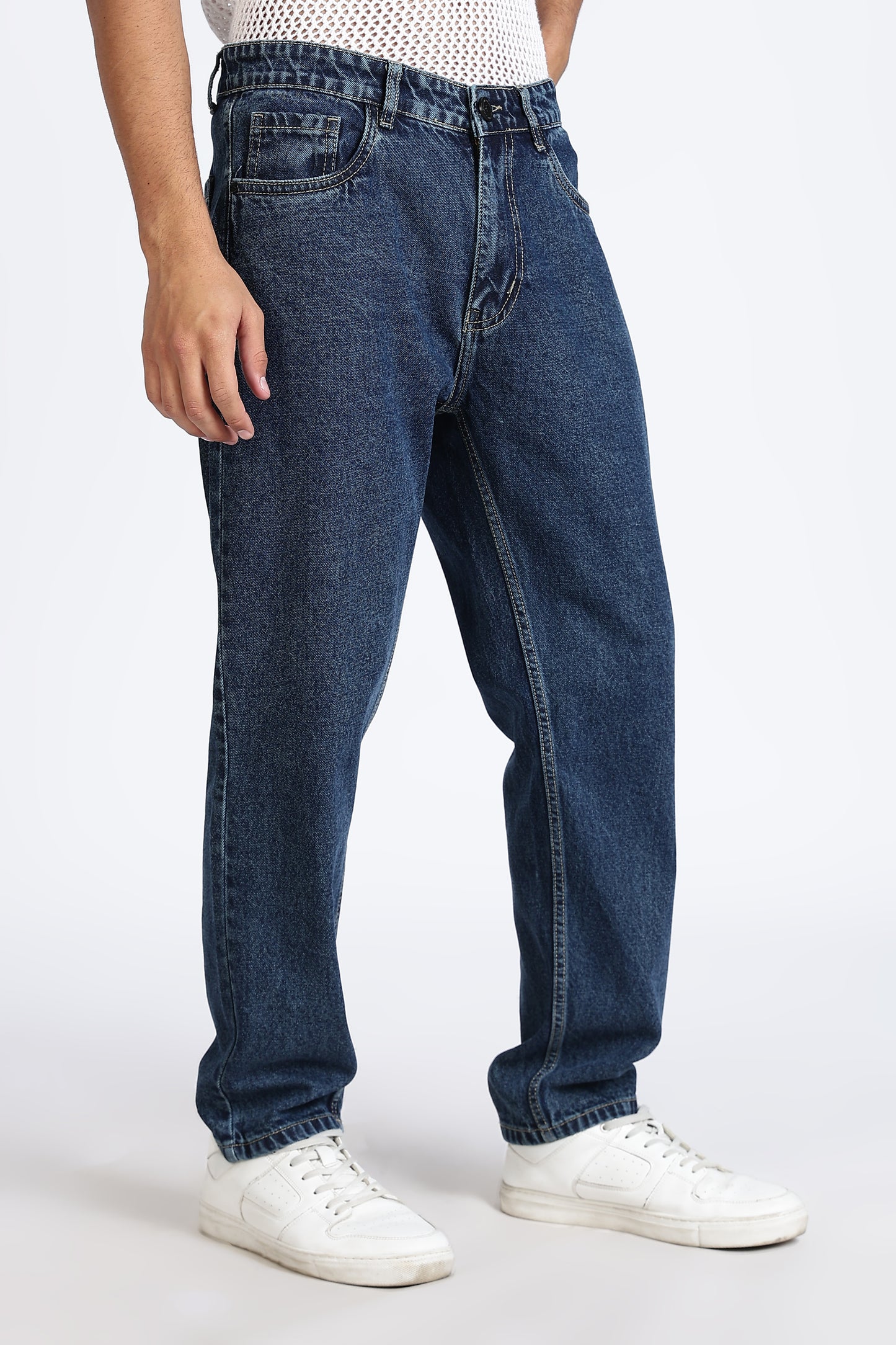 Mom Fit Classic Indigo Denim Jeans