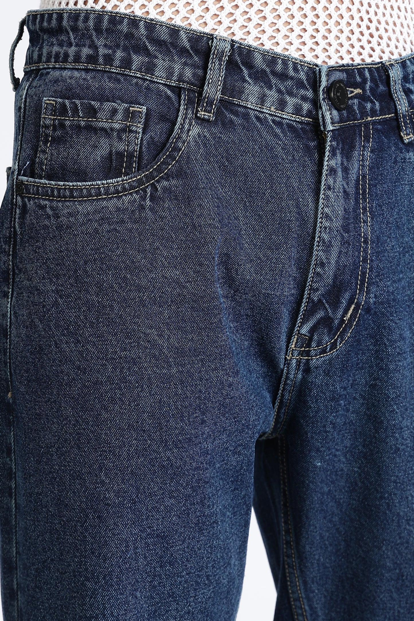 Mom Fit Classic Indigo Denim Jeans
