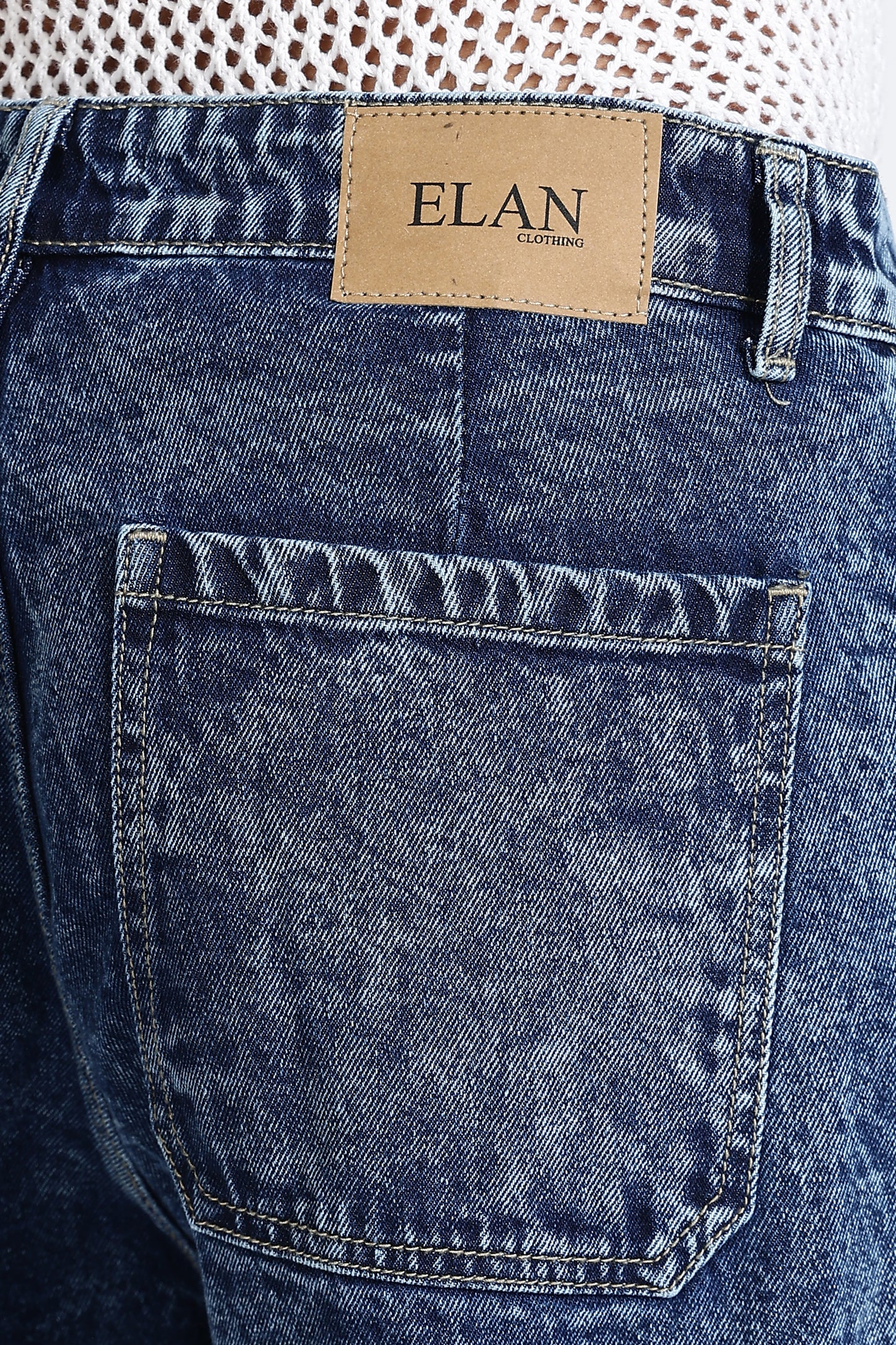 Mom Fit Denim Jeans Vintage Mid Blue Shade