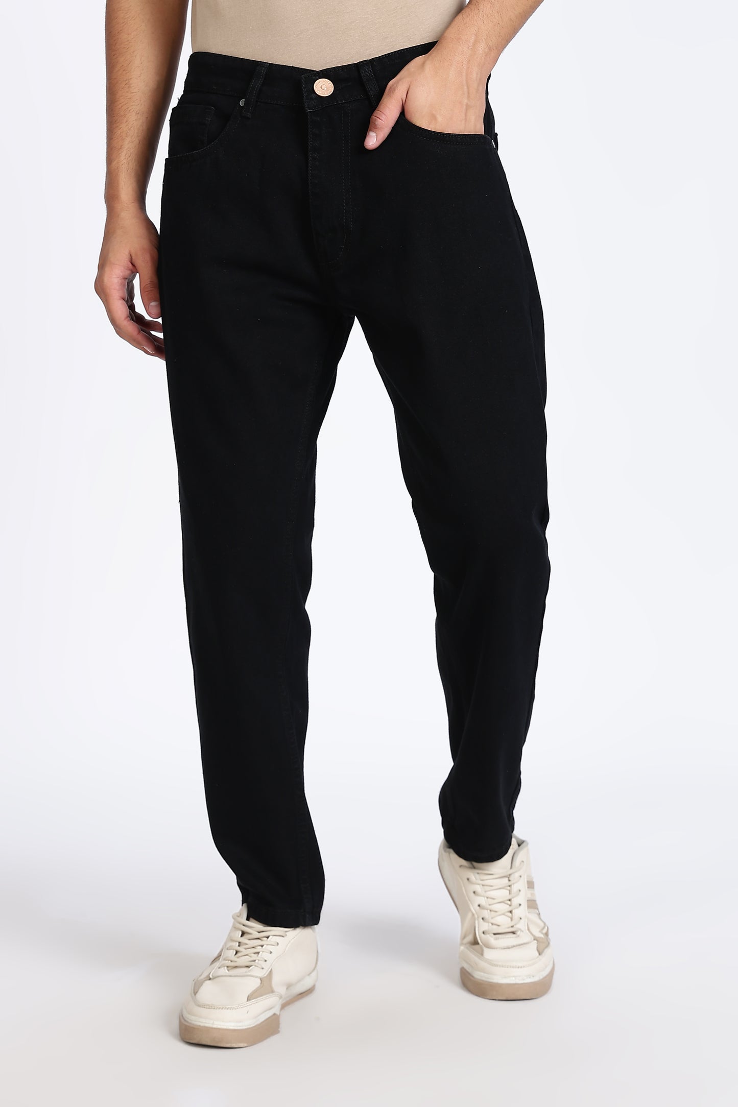 Mom Fit Classic Black Denim Jeans