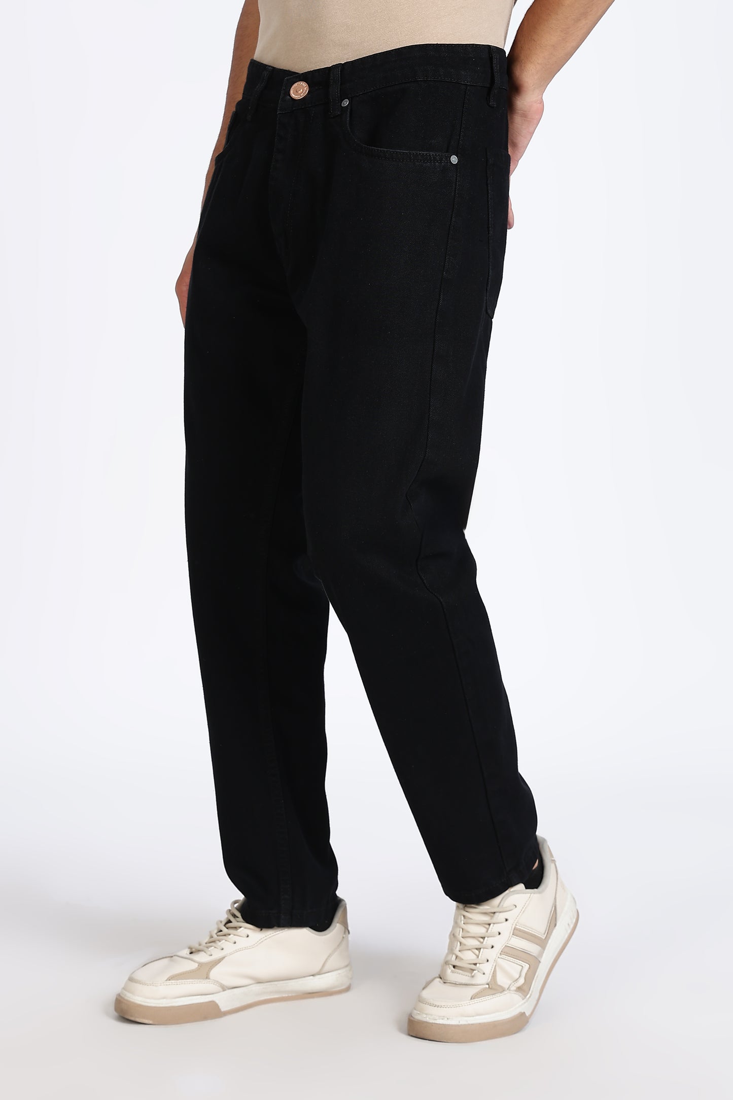 Mom Fit Classic Black Denim Jeans