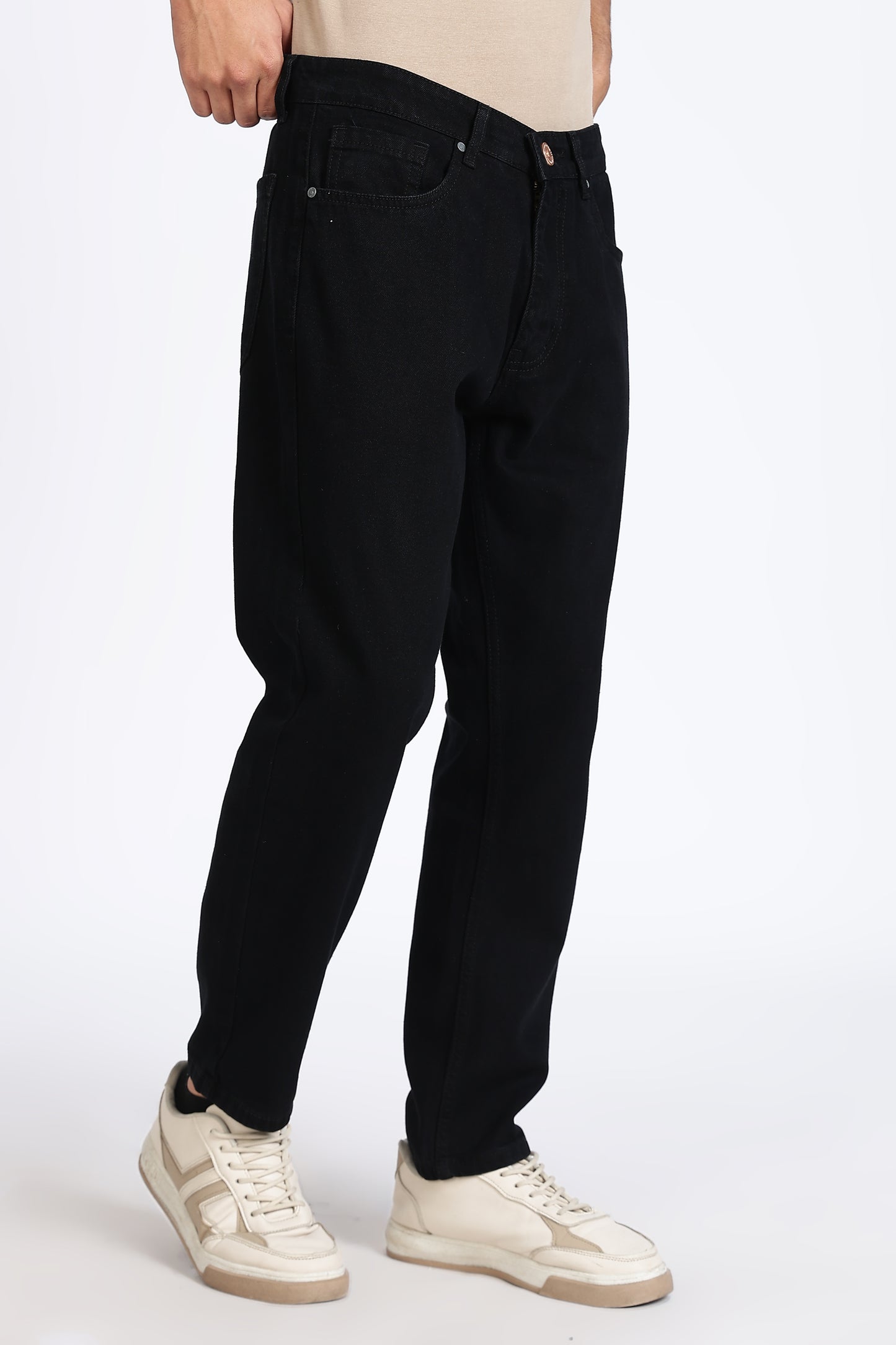 Mom Fit Classic Black Denim Jeans