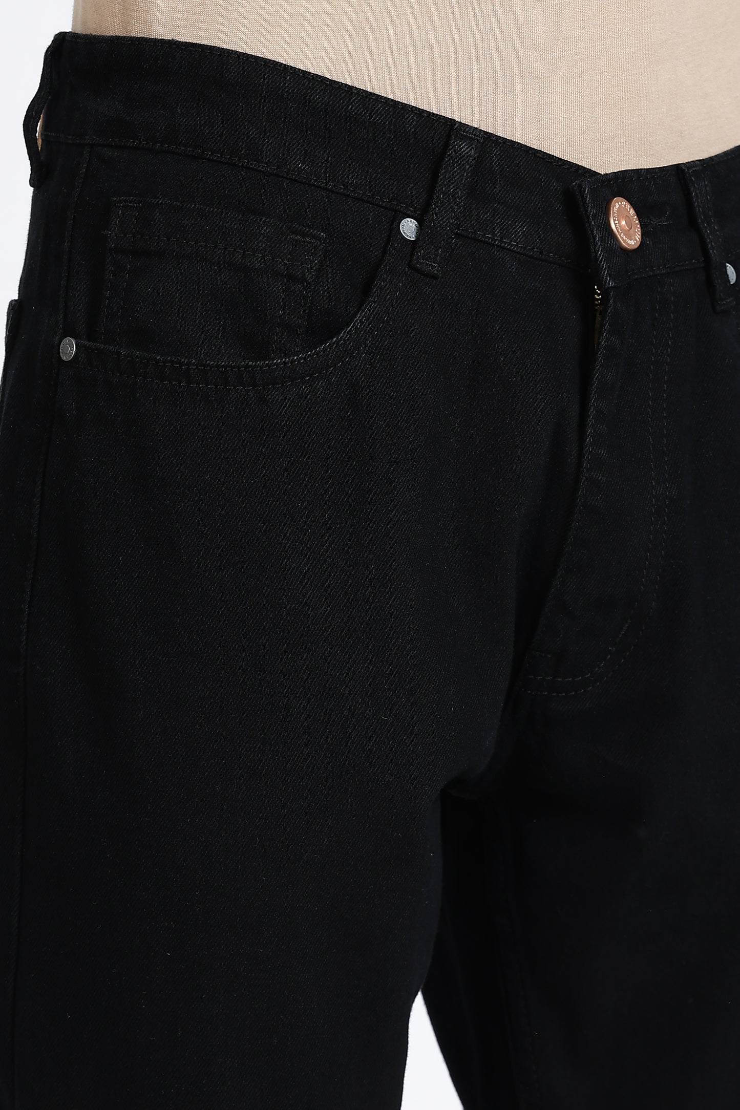 Mom Fit Classic Black Denim Jeans