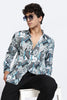 Abstract Printed Melange Shirt