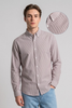 Purple Stripe Linen Regular Fit Shirt