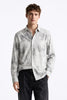 Grey Distressed Texture Shirt