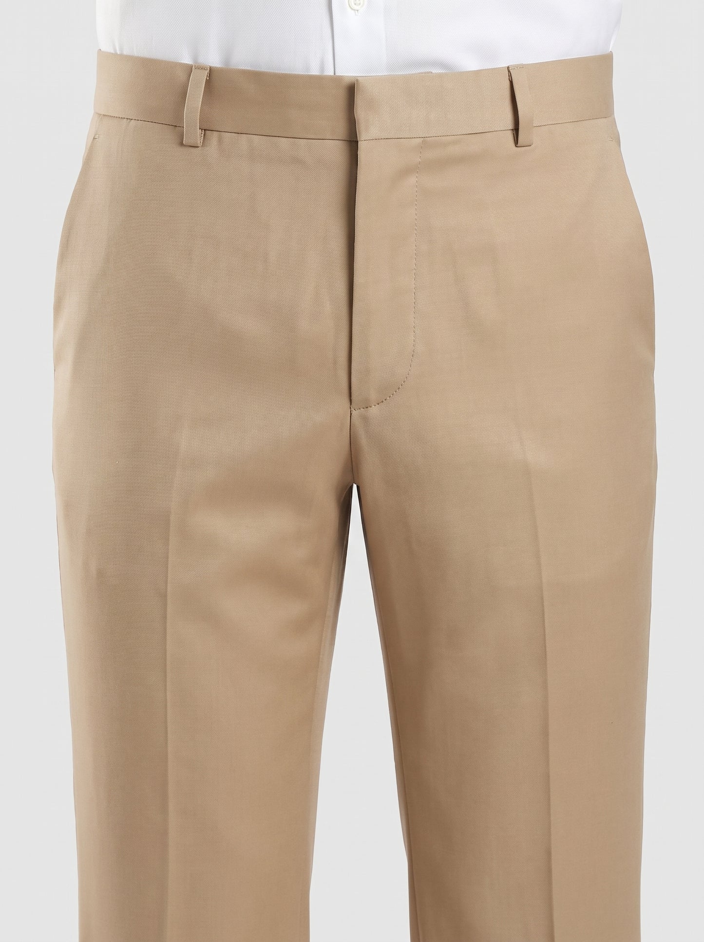 Sand Beige Signature Armani-Finish Bootcut Trousers