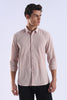 Regular Fit Pink Textured Cotton Shirt