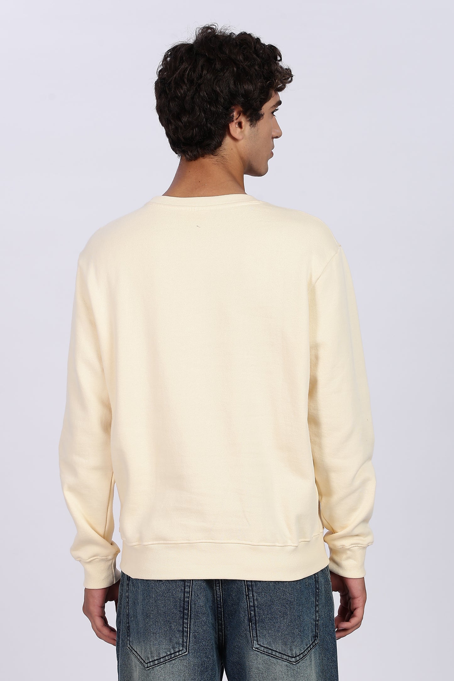 Soft Beige Minimal Sweatshirt
