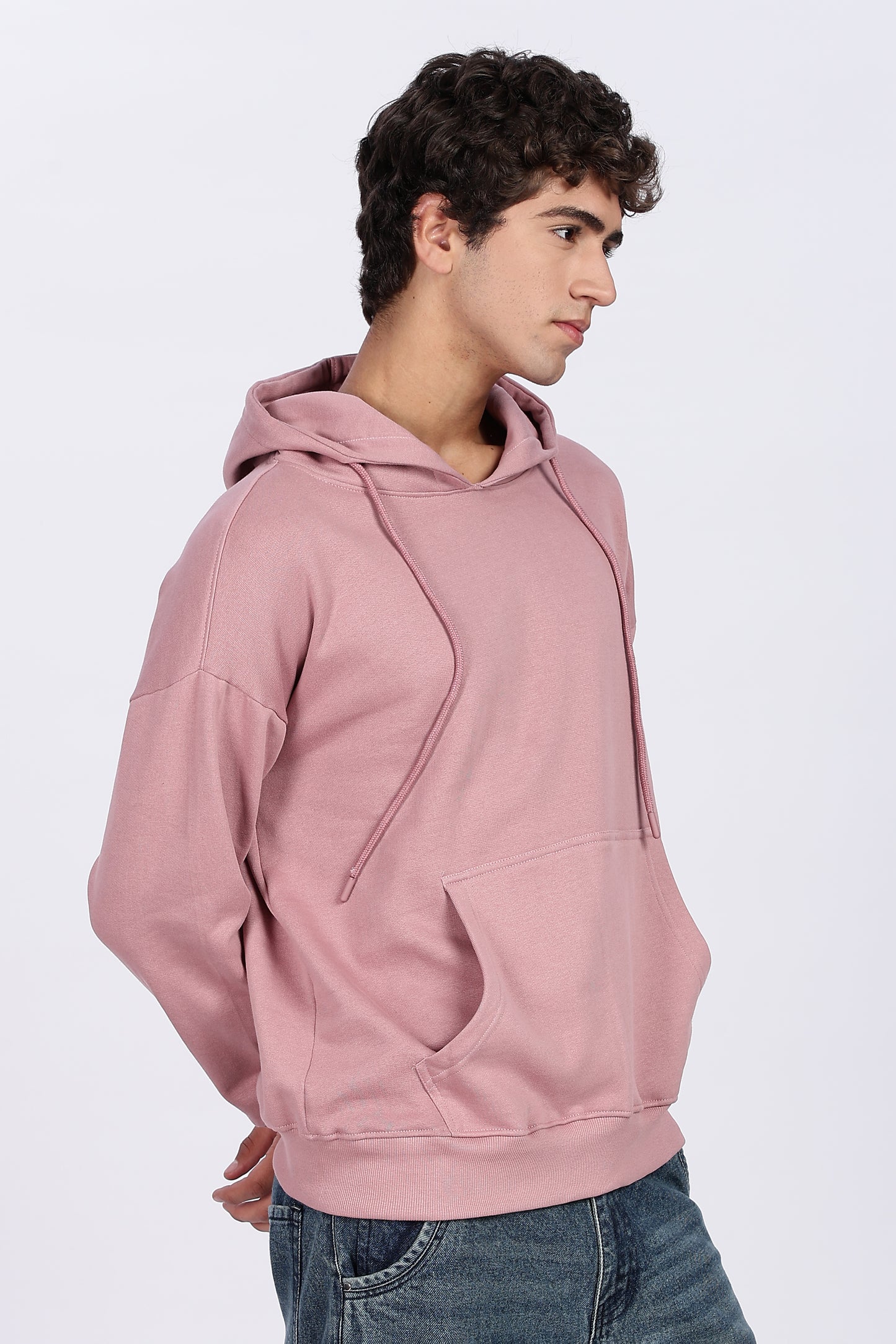 Dusty Pink Minimal Hoodie