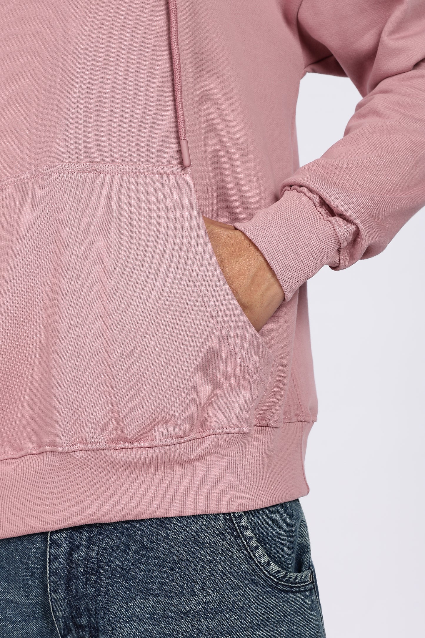 Dusty Pink Minimal Hoodie