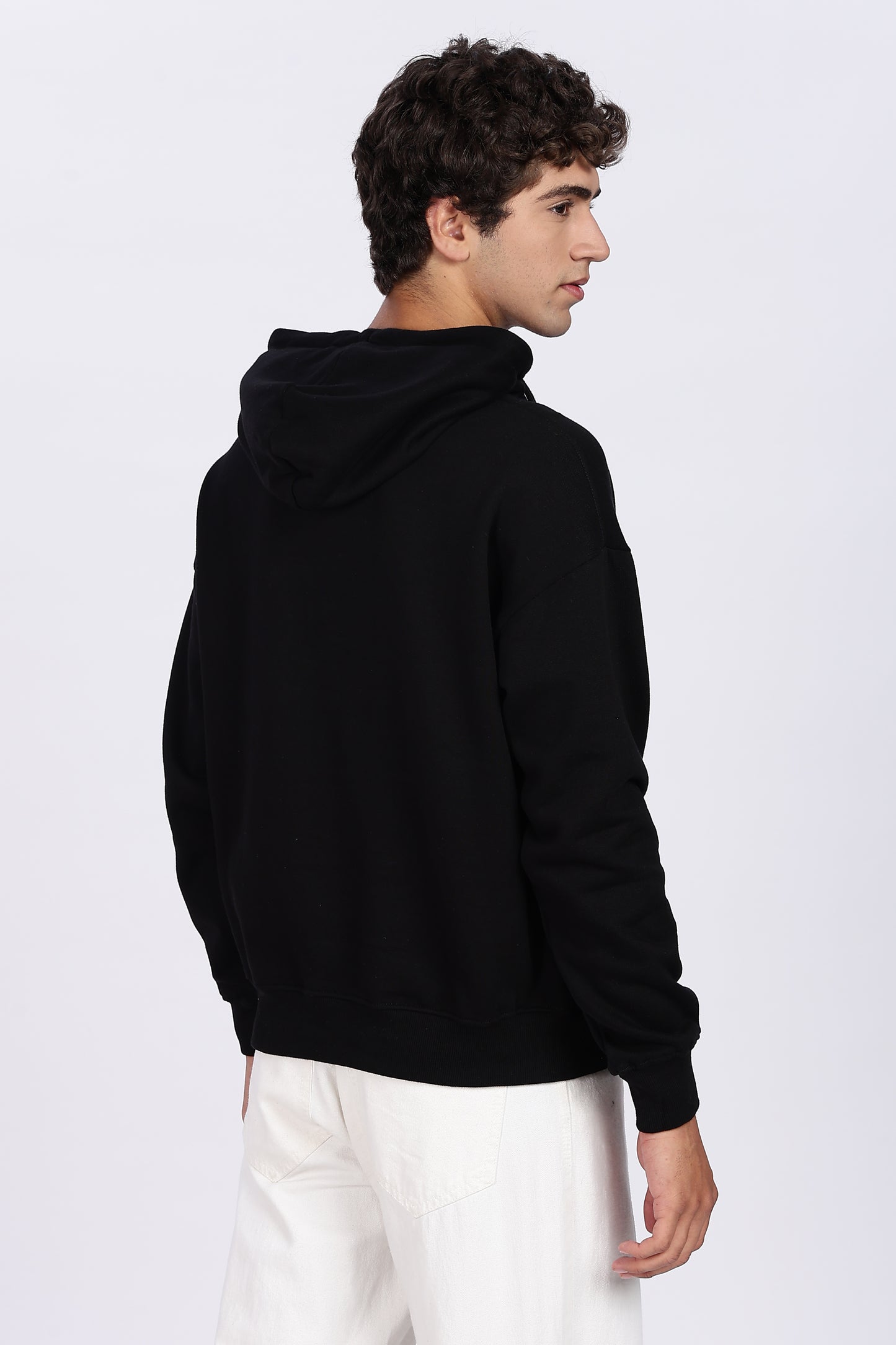 Jet Black Minimal Hoodie