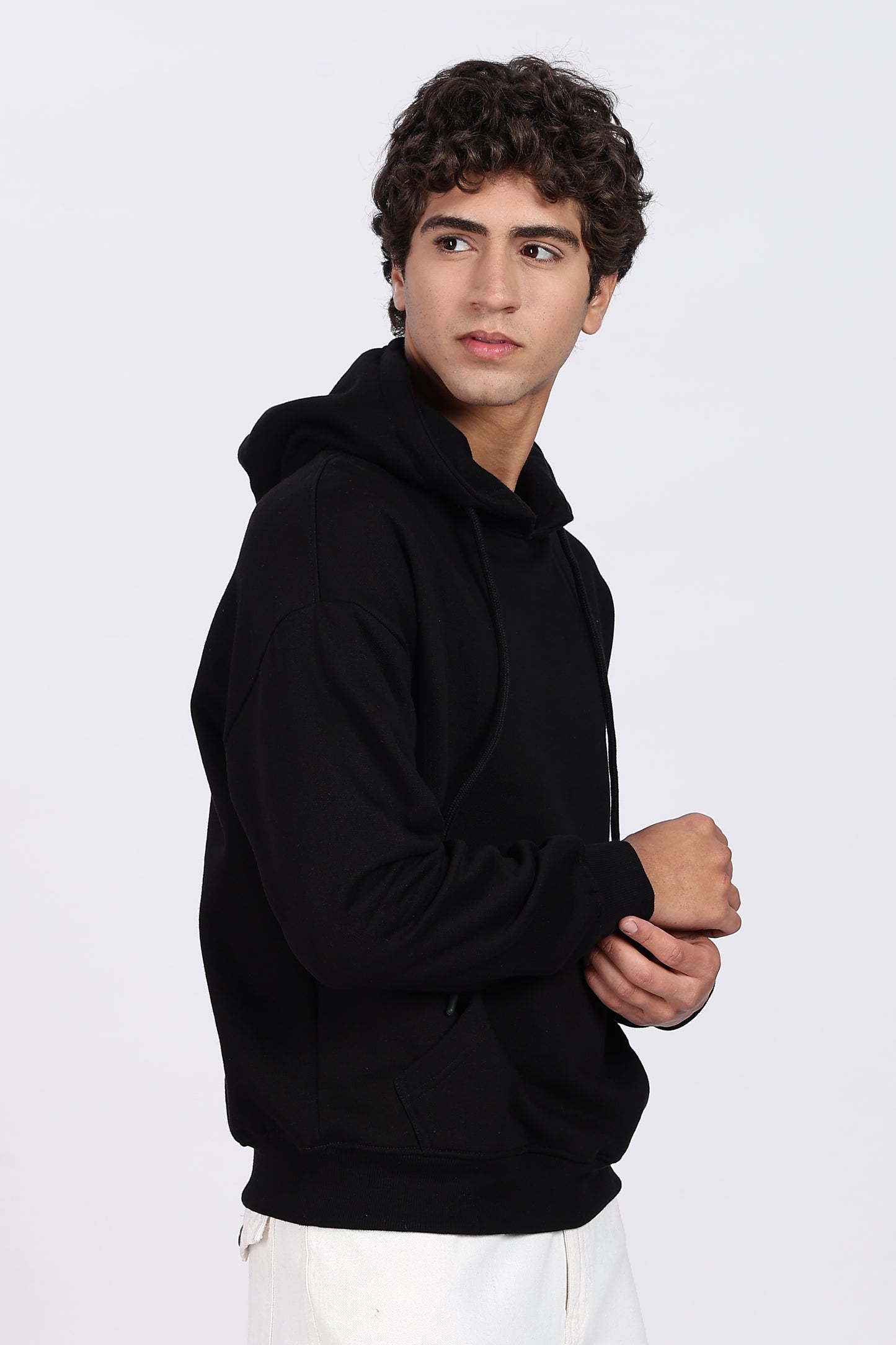 Jet Black Minimal Hoodie