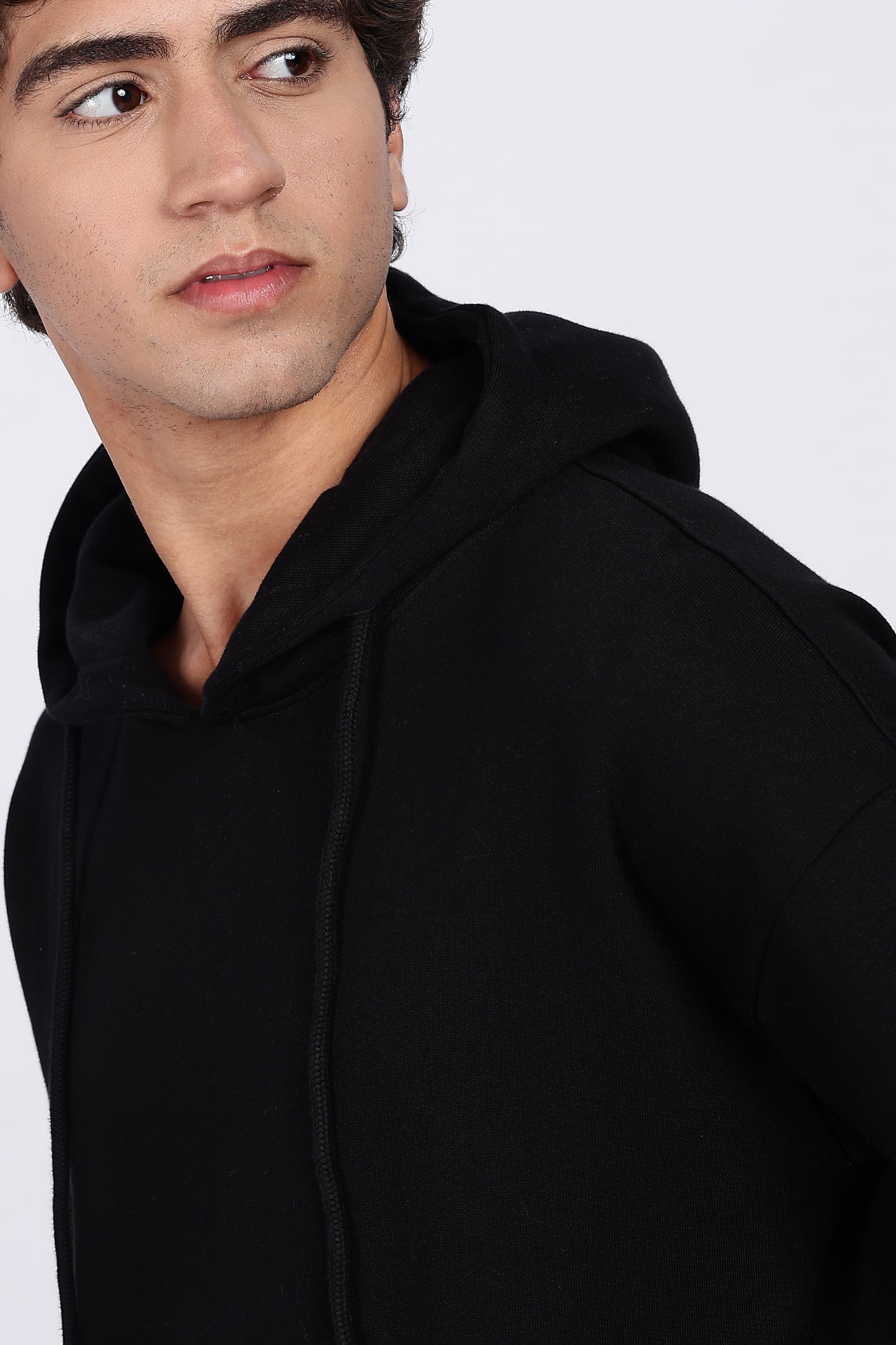 Jet Black Minimal Hoodie