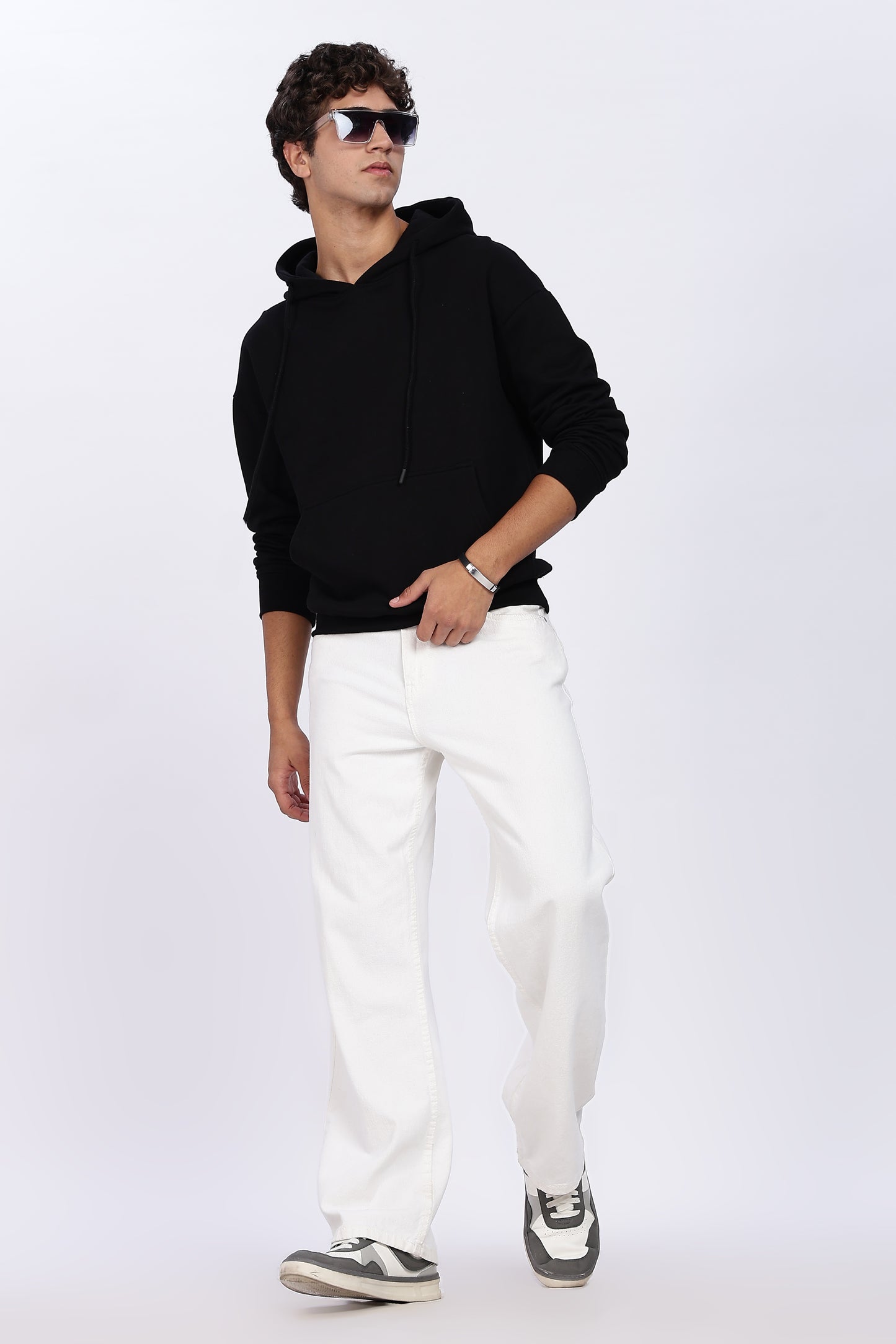 Jet Black Minimal Hoodie