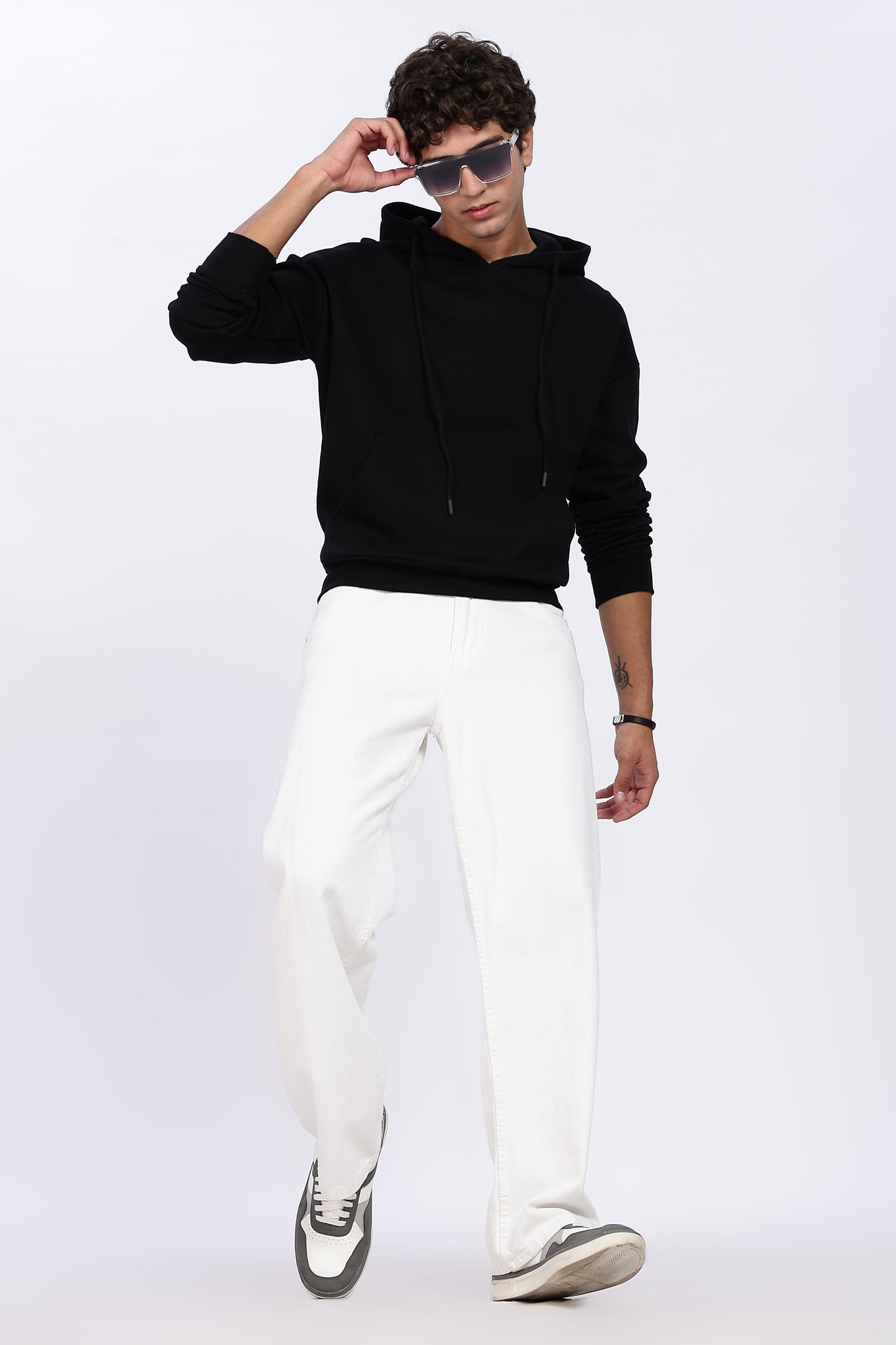 Jet Black Minimal Hoodie