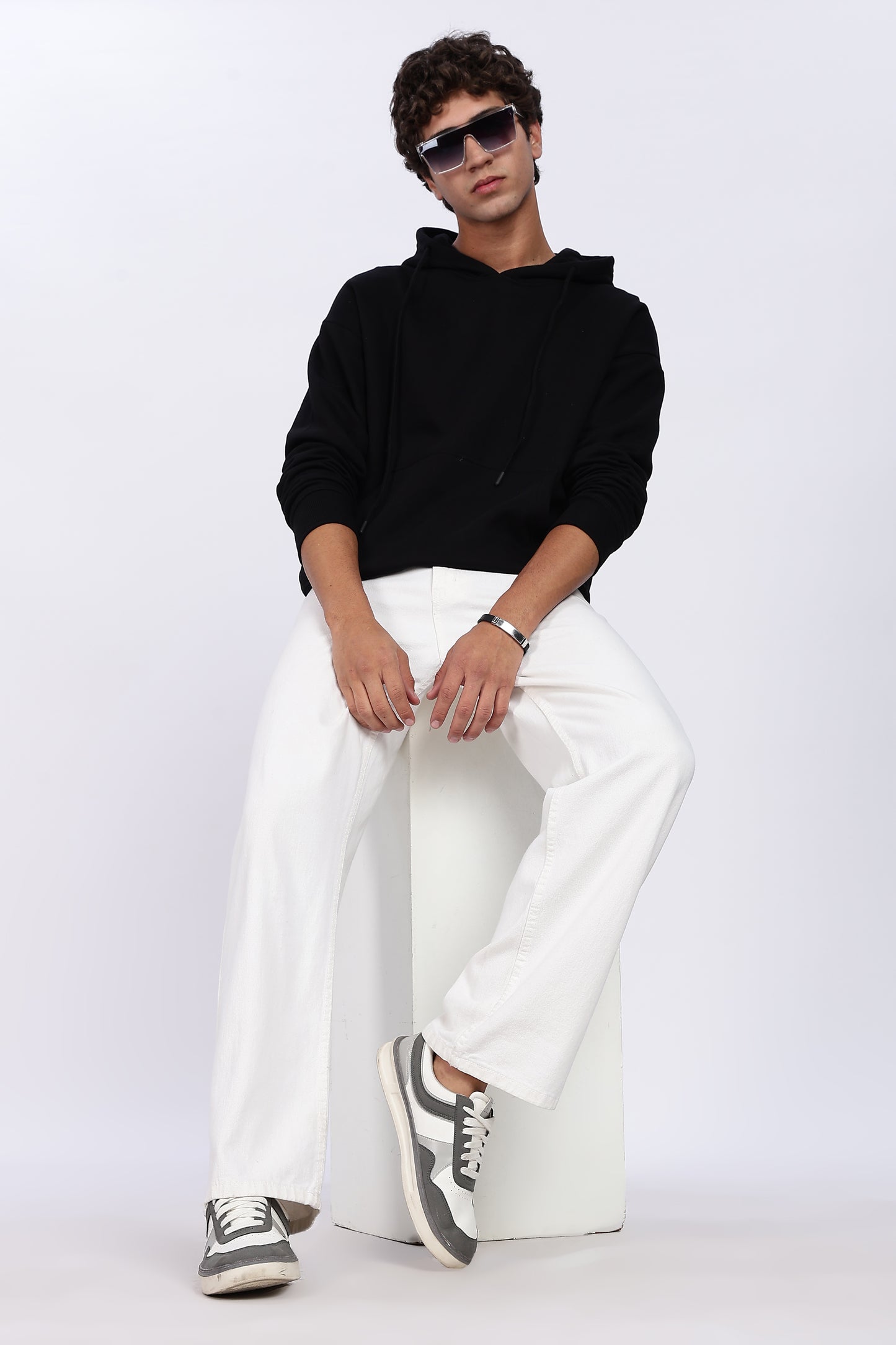 Jet Black Minimal Hoodie