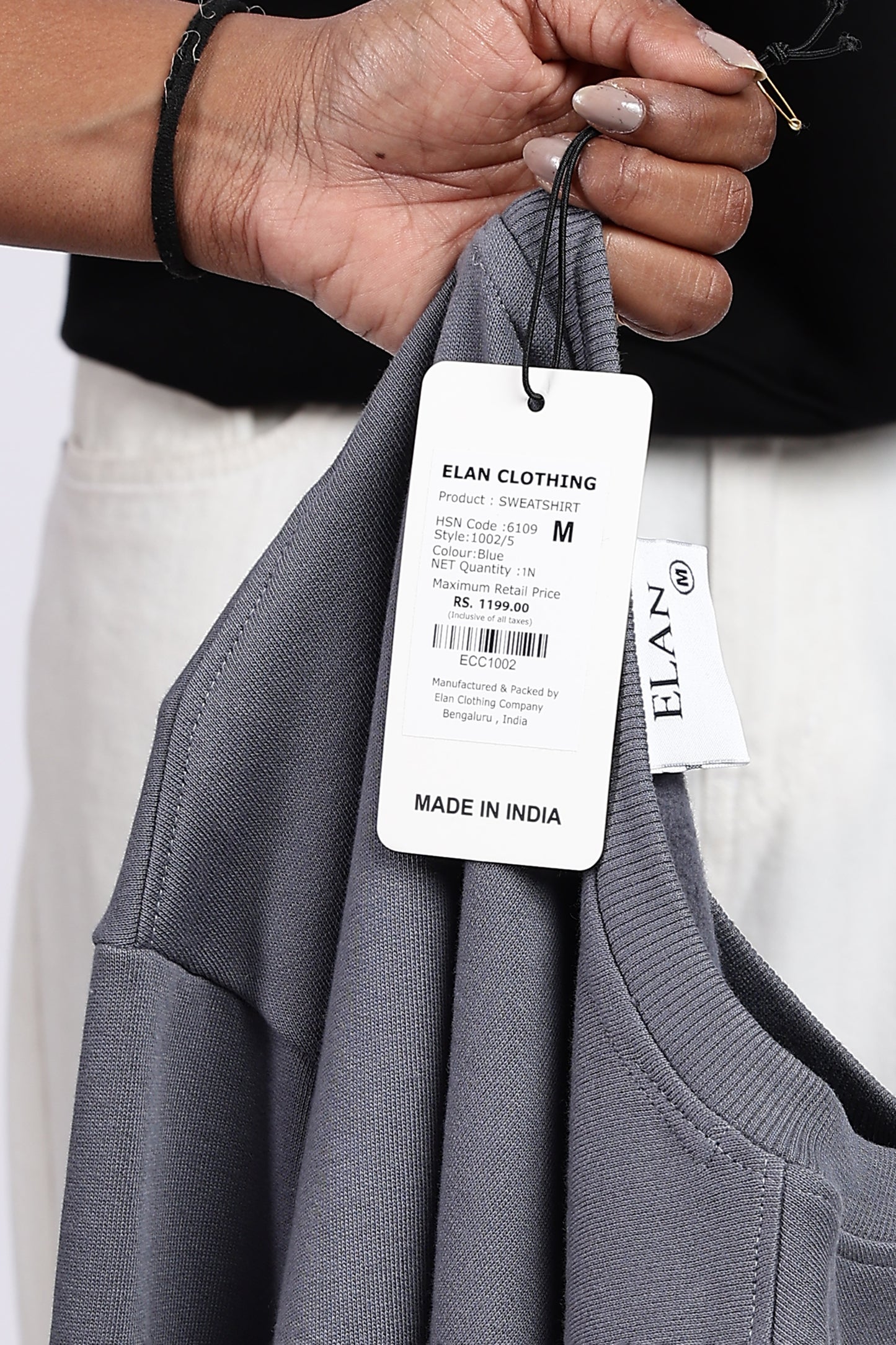 Iron Grey Minimal Sweatshirt