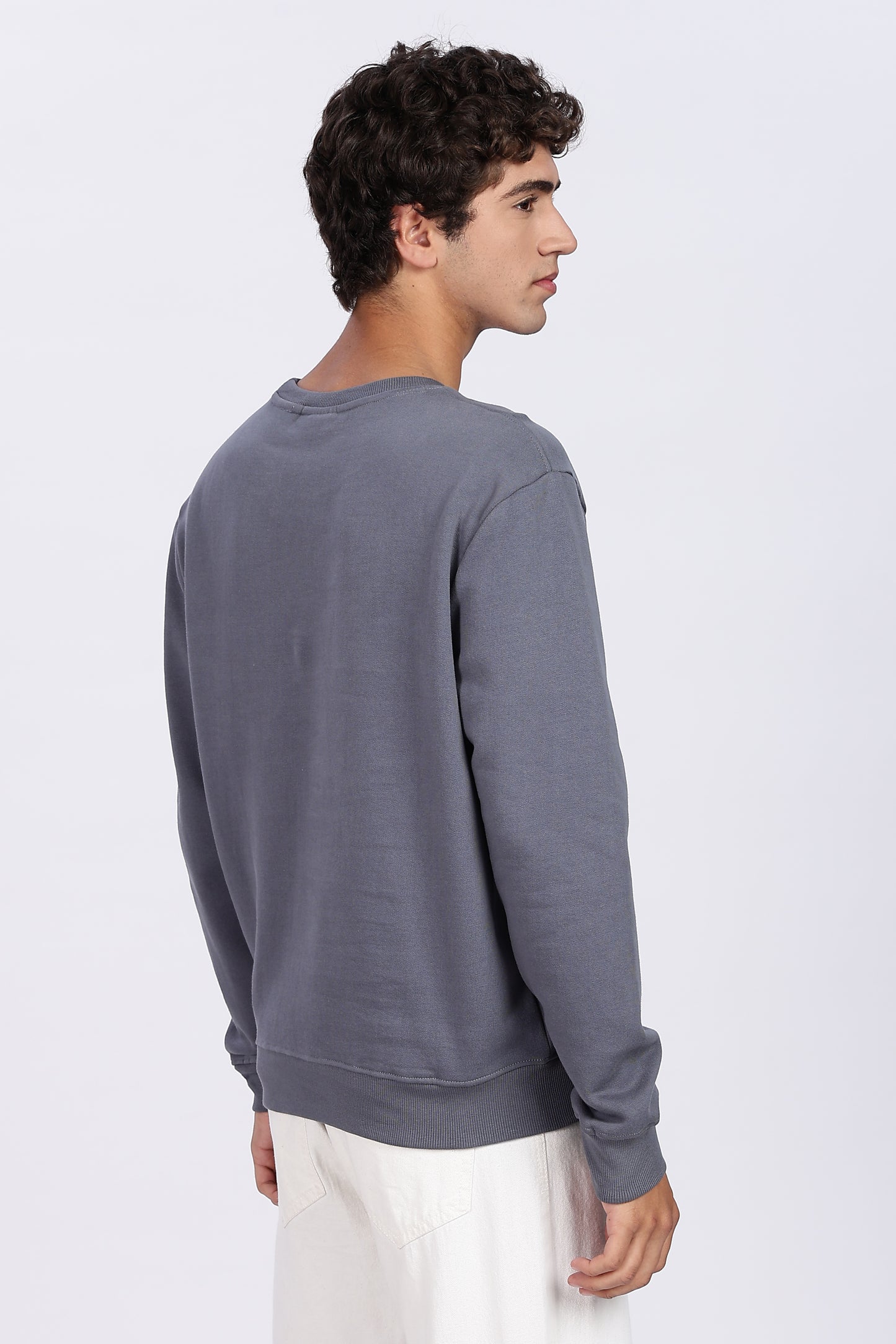 Iron Grey Minimal Sweatshirt