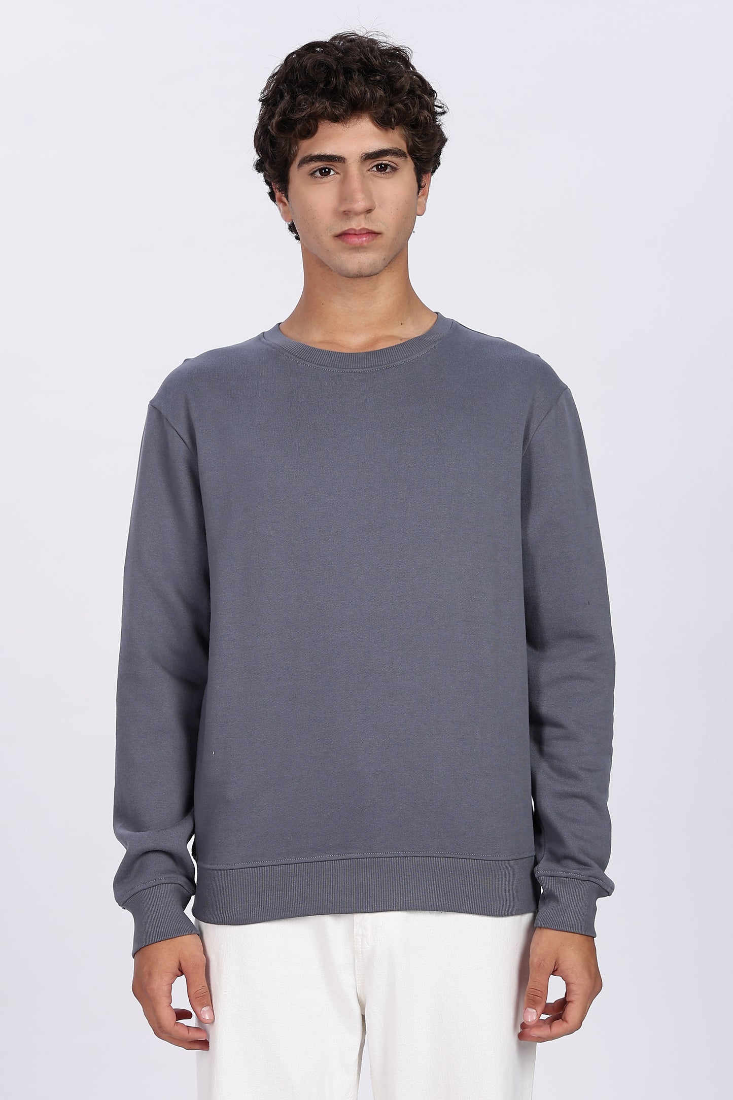 Iron Grey Minimal Sweatshirt