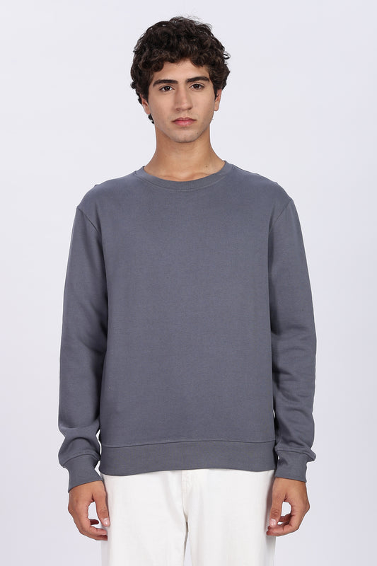 Iron Grey Minimal Sweatshirt