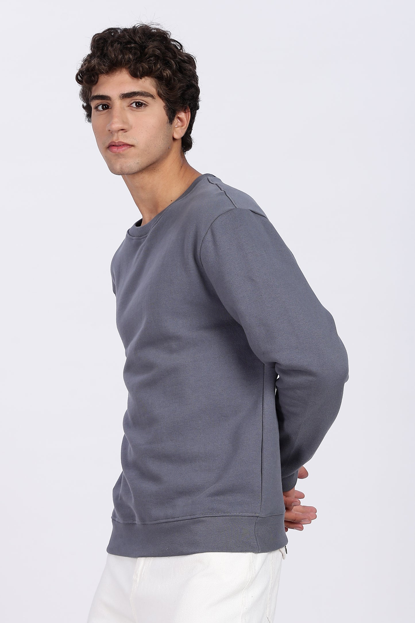 Iron Grey Minimal Sweatshirt