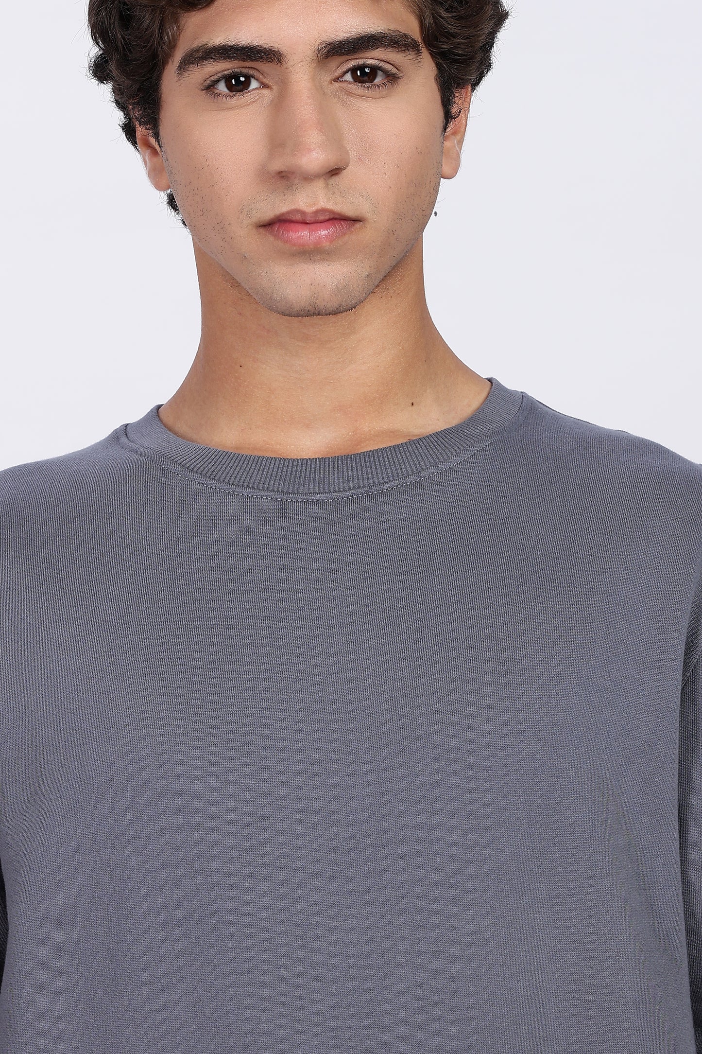 Iron Grey Minimal Sweatshirt