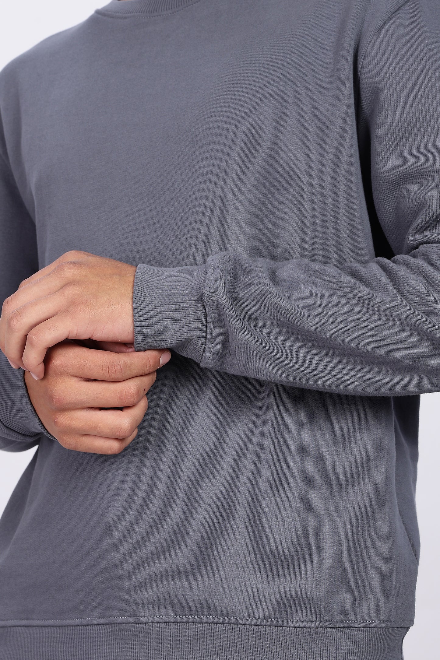 Iron Grey Minimal Sweatshirt