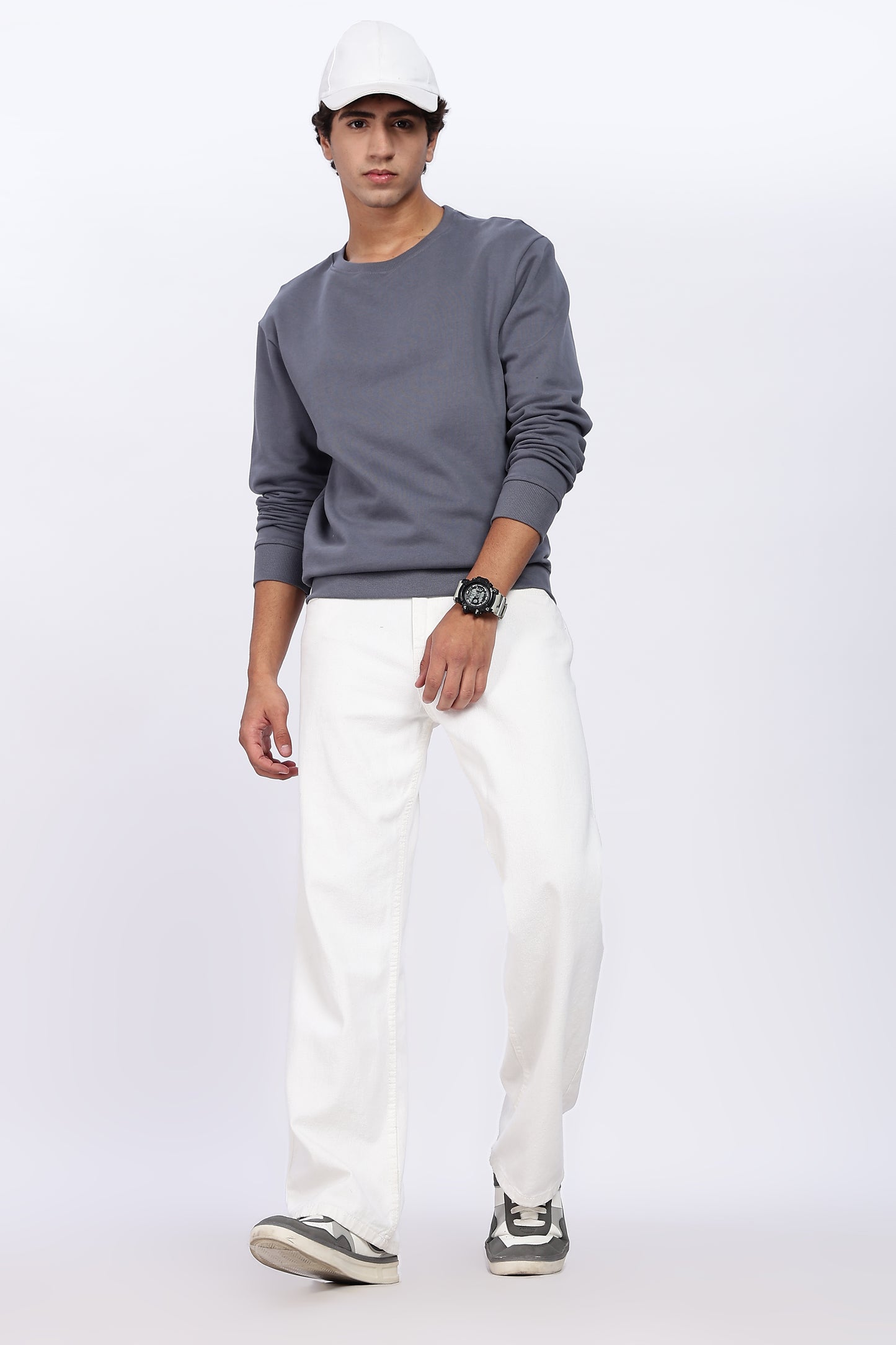 Iron Grey Minimal Sweatshirt