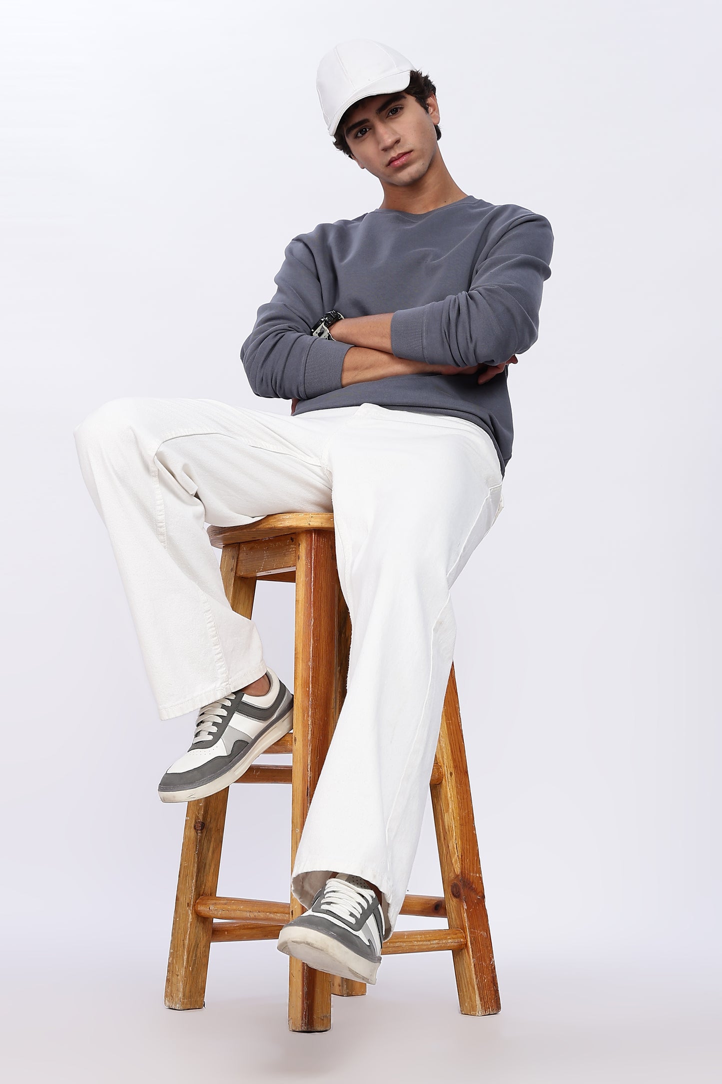 Iron Grey Minimal Sweatshirt