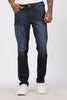 Classic Dark Blue Wash Denim Regular Fit Jeans