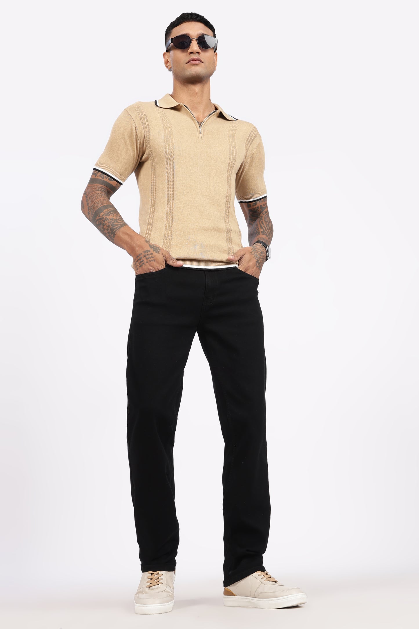 Black Denim Regular Fit Jeans