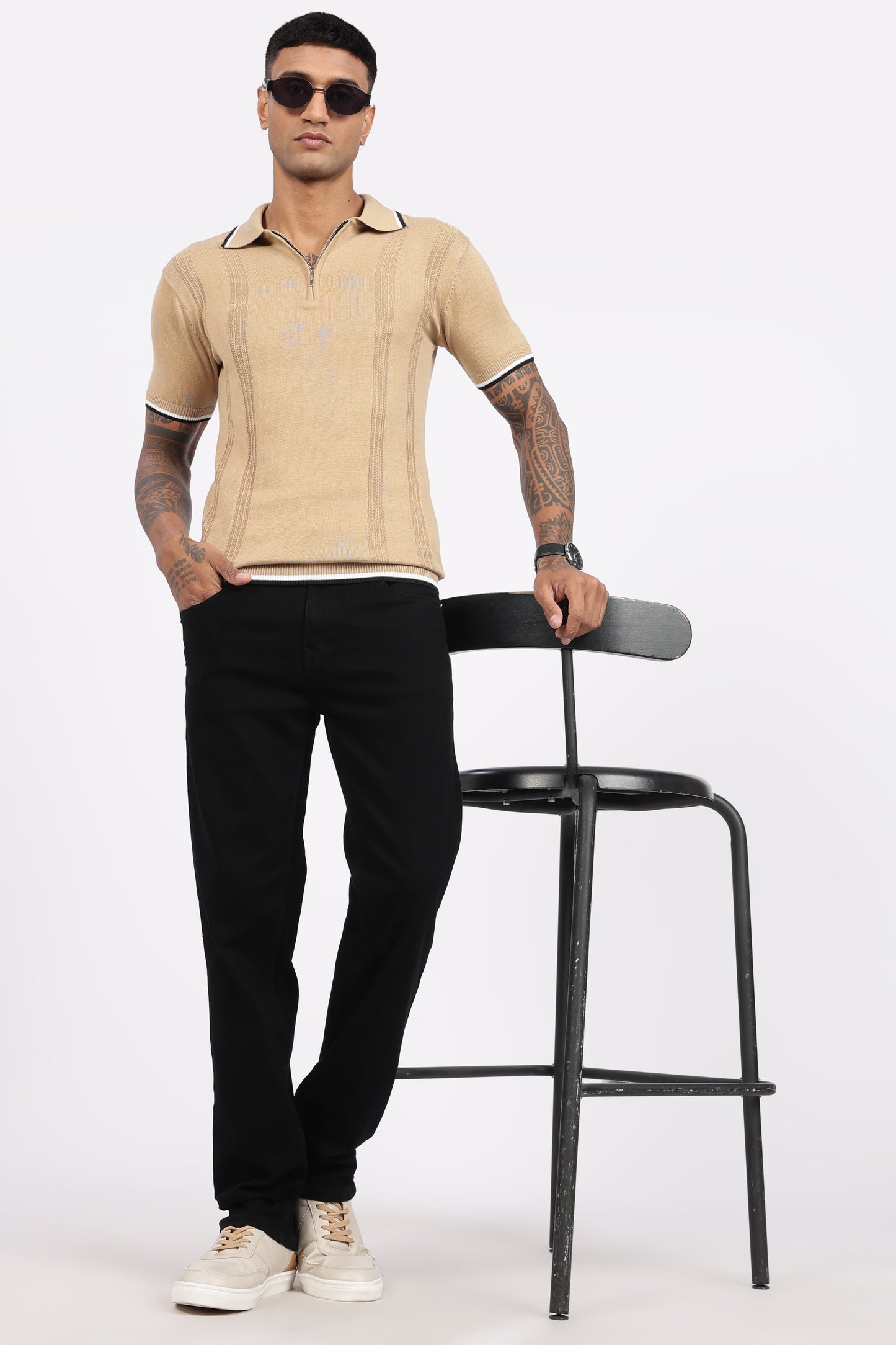 Black Denim Regular Fit Jeans